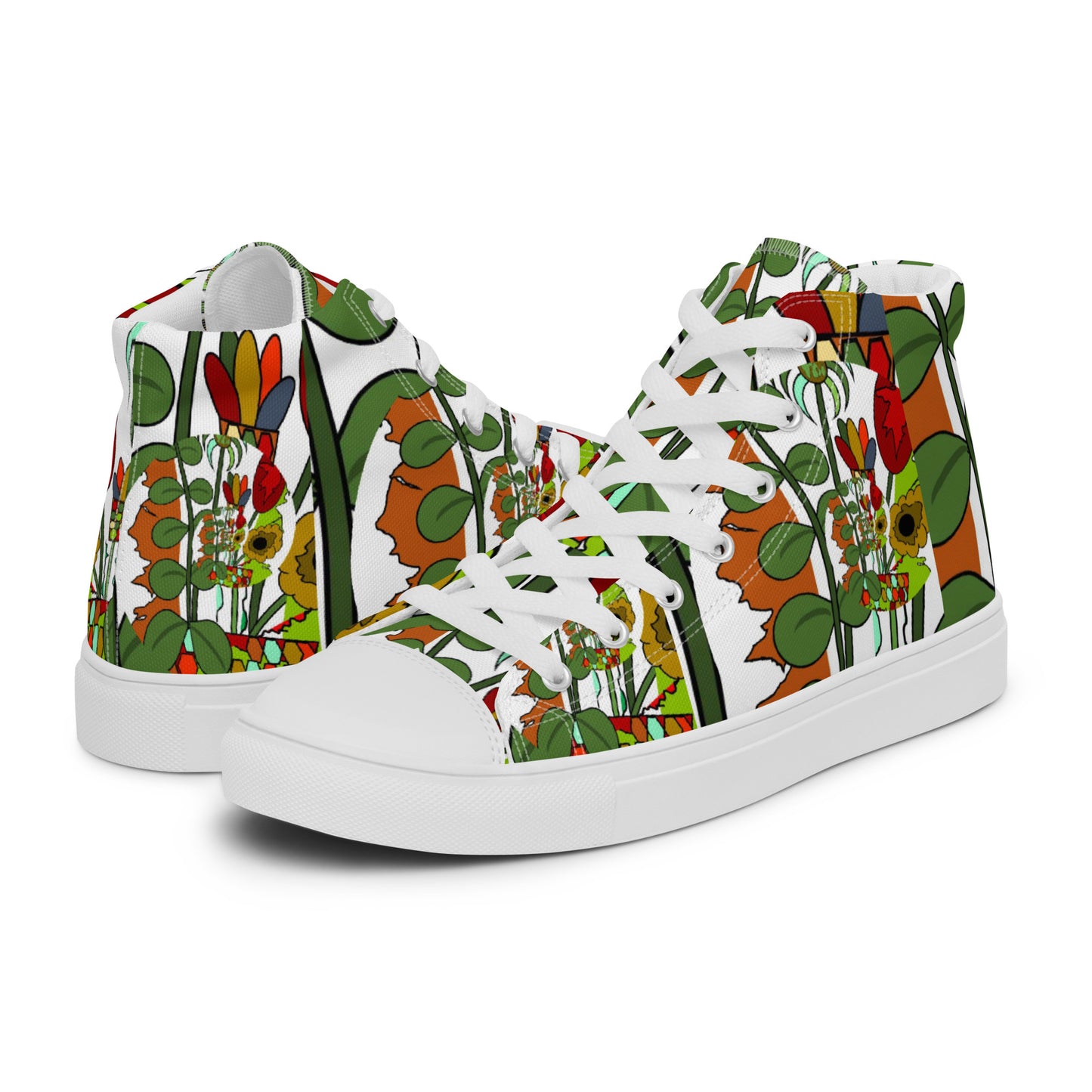 Women’s high top canvas shoes