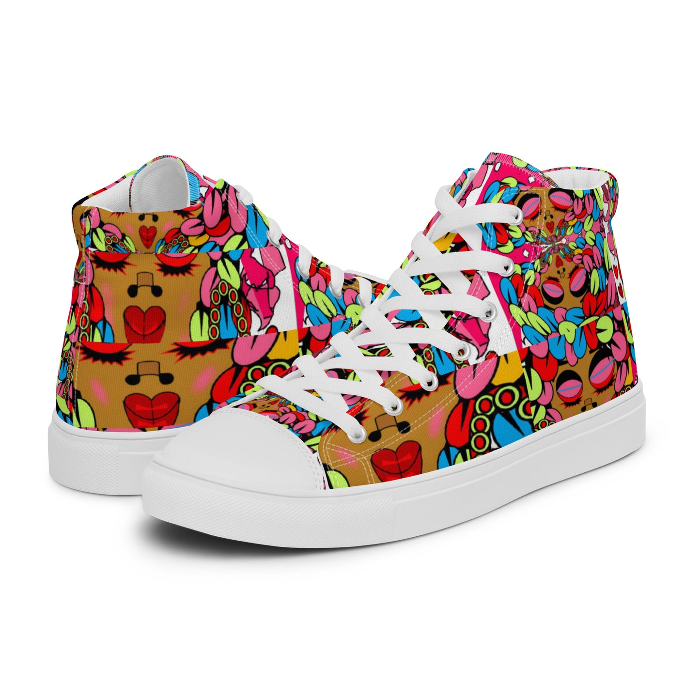 Women’s high top canvas shoes