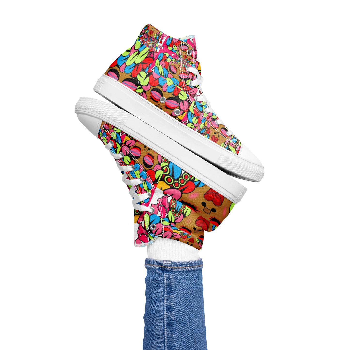 Women’s high top canvas shoes