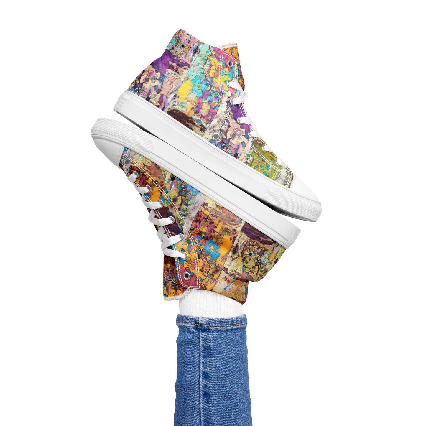 Women’s high top canvas shoes