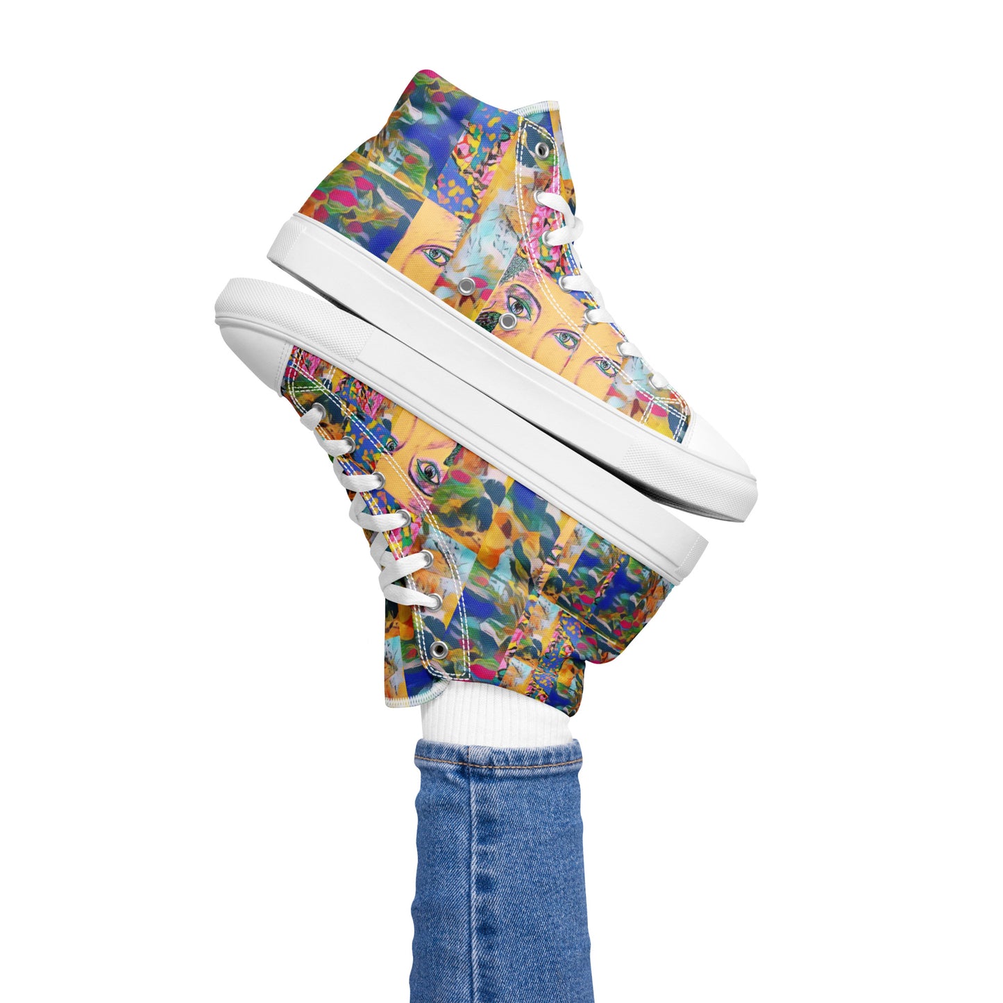 Women’s high top canvas shoes