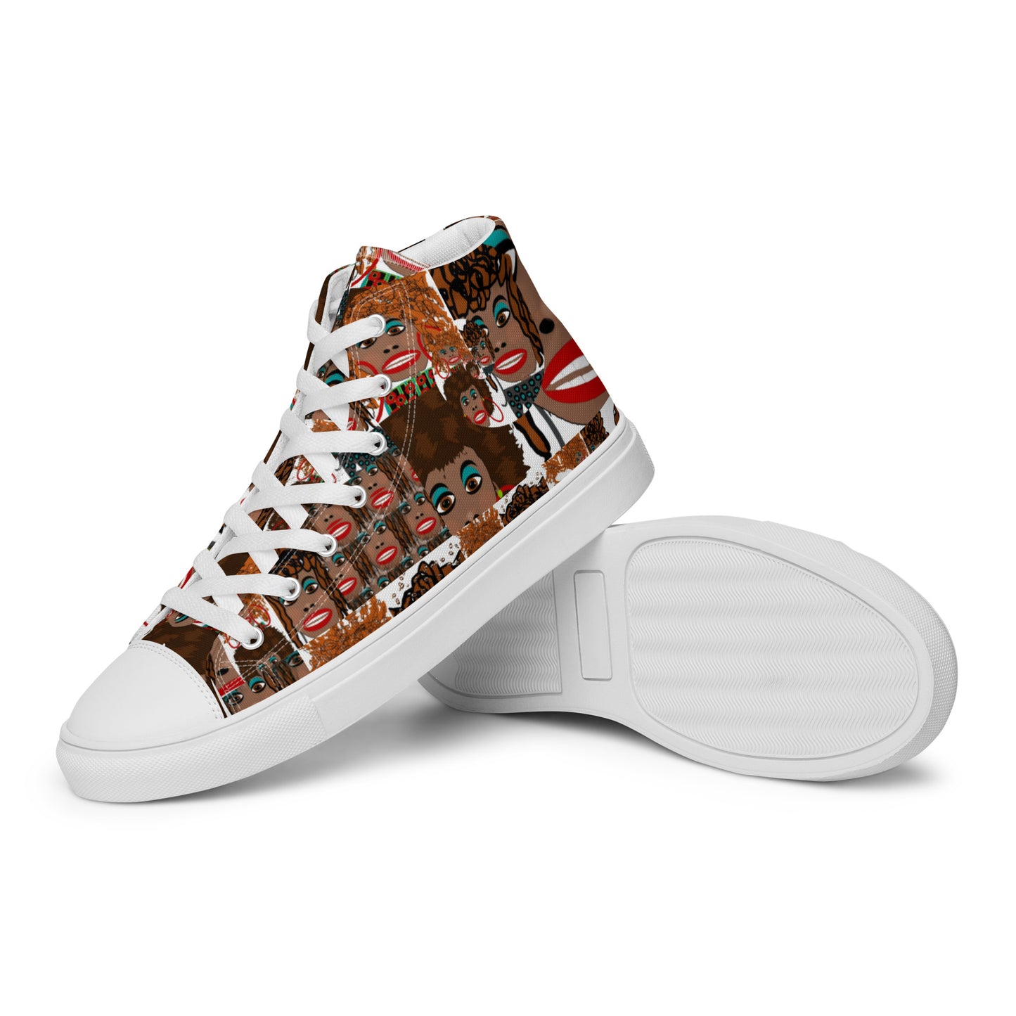 Women’s high top canvas shoes