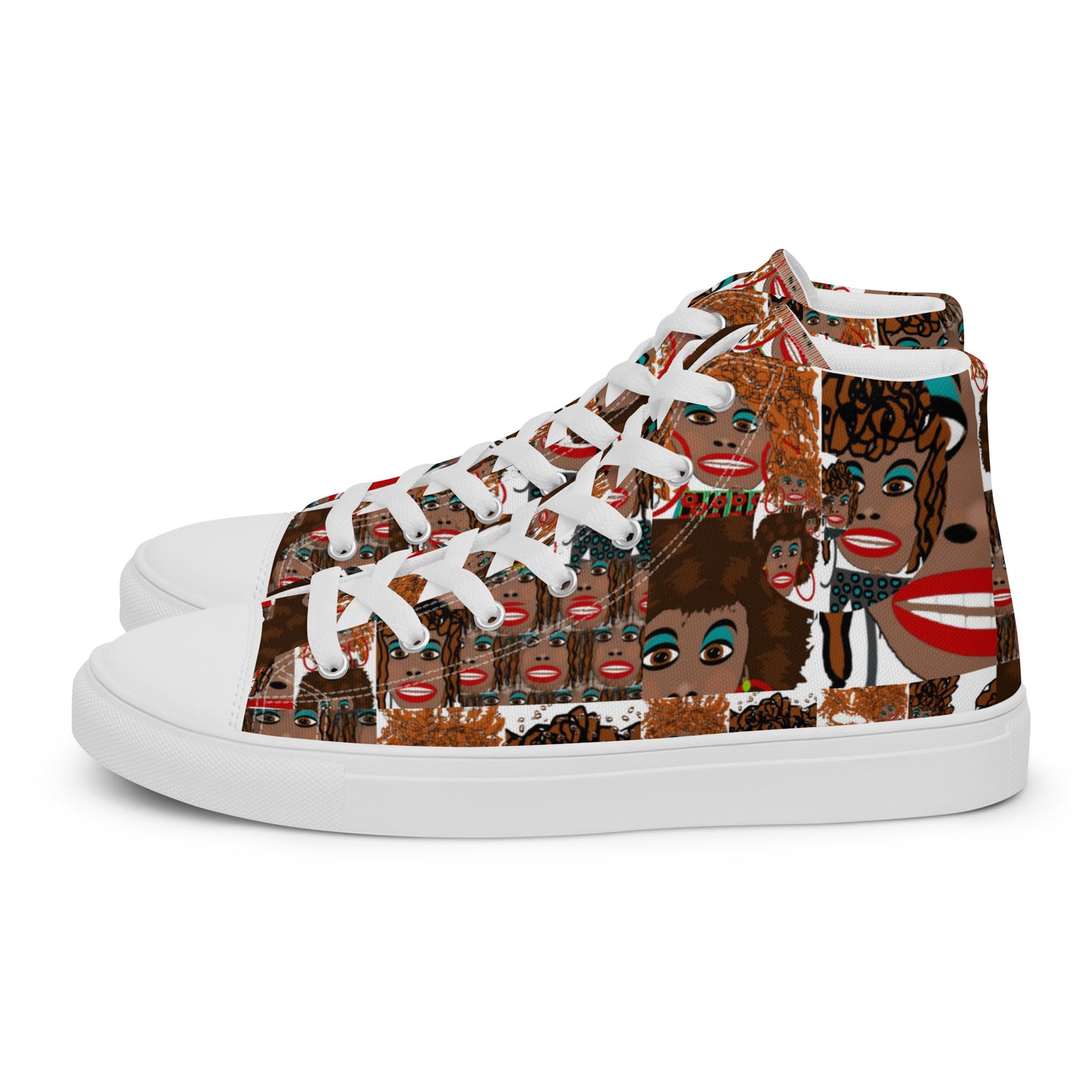 Women’s high top canvas shoes