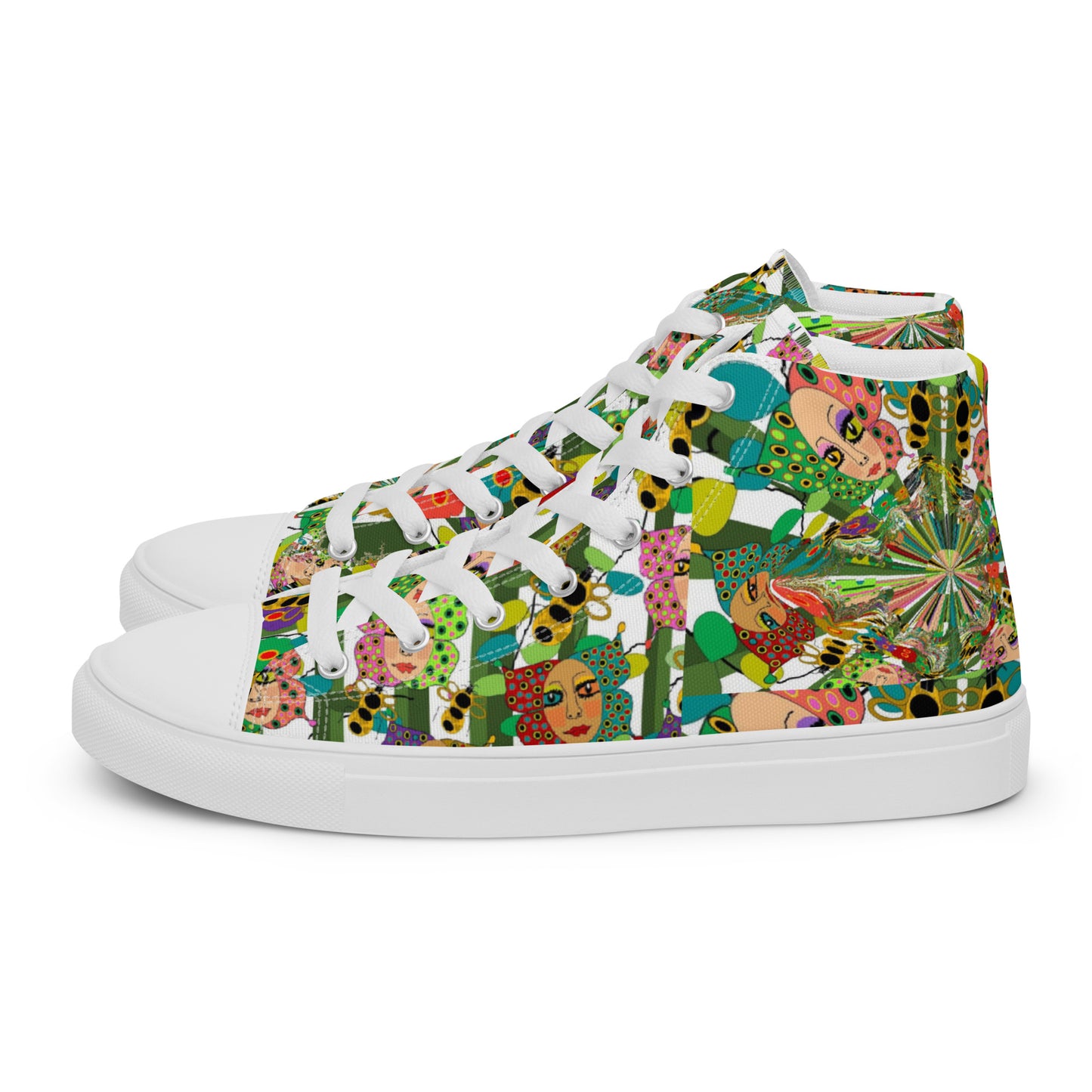 Women’s high top canvas shoes