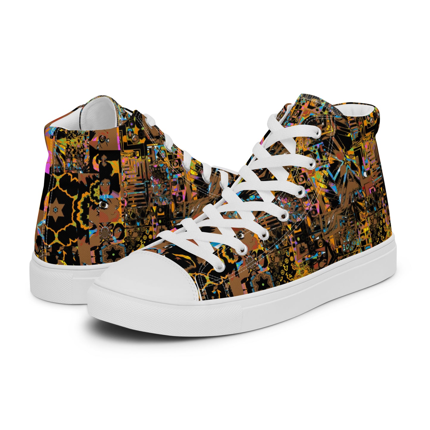 Women’s high top canvas shoes