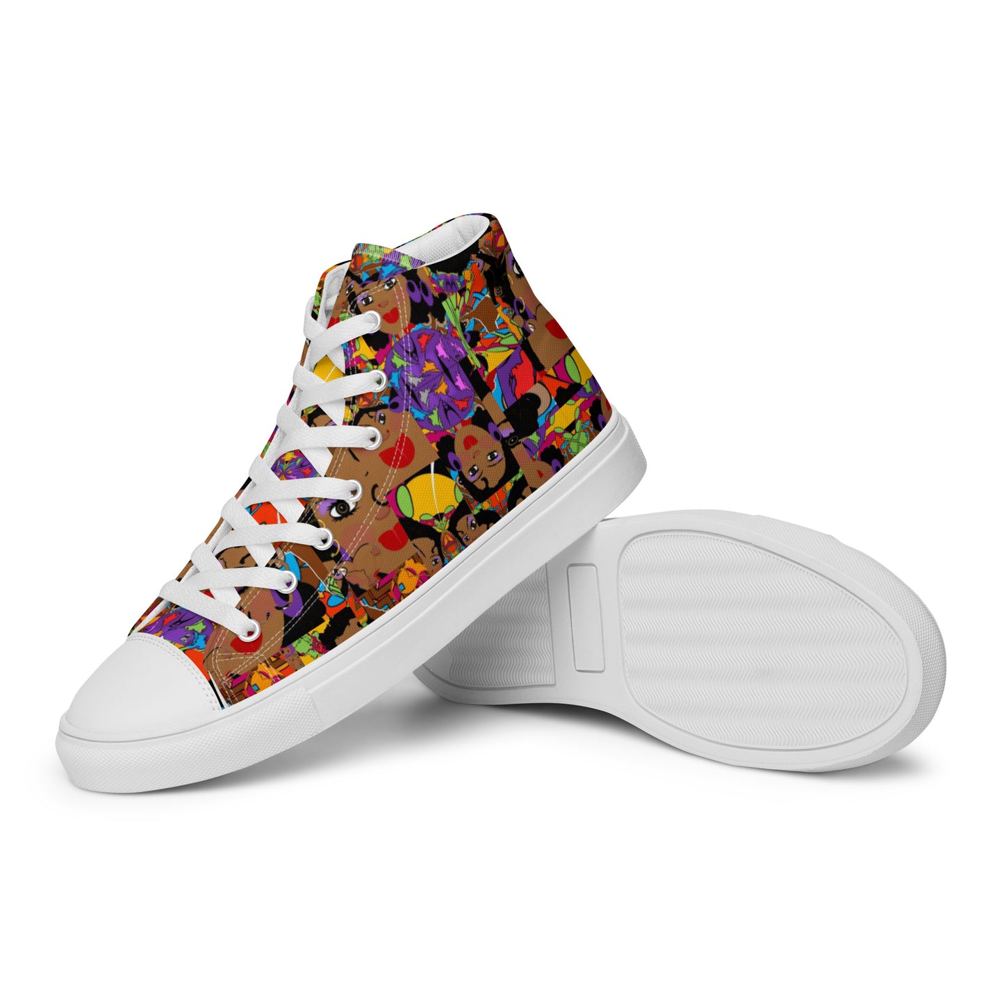 Women’s high top canvas shoes