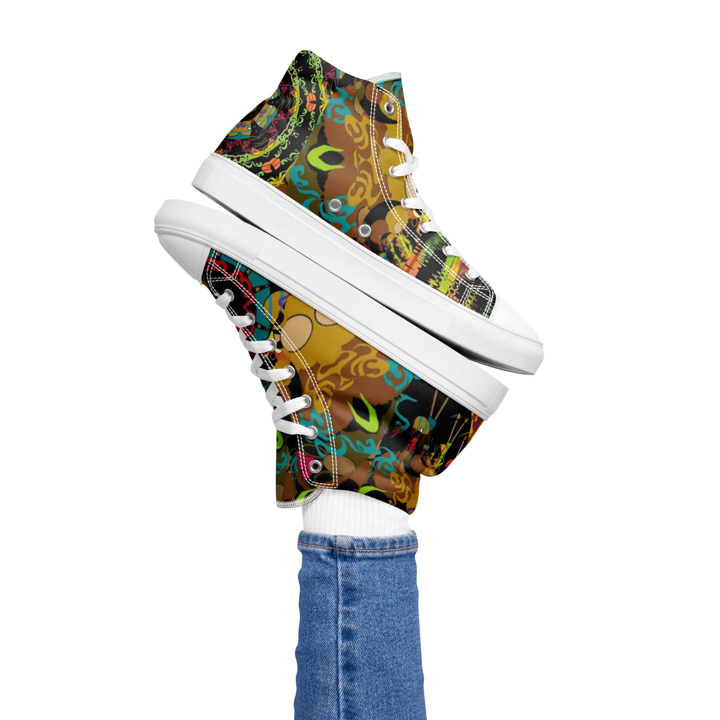 Women’s high top canvas shoes