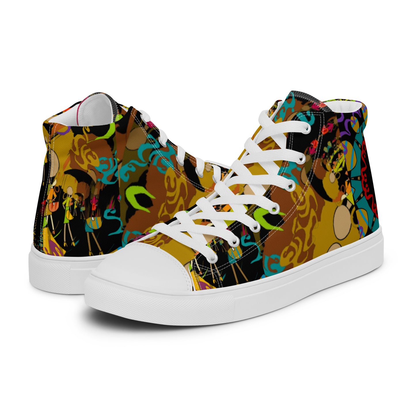 Women’s high top canvas shoes