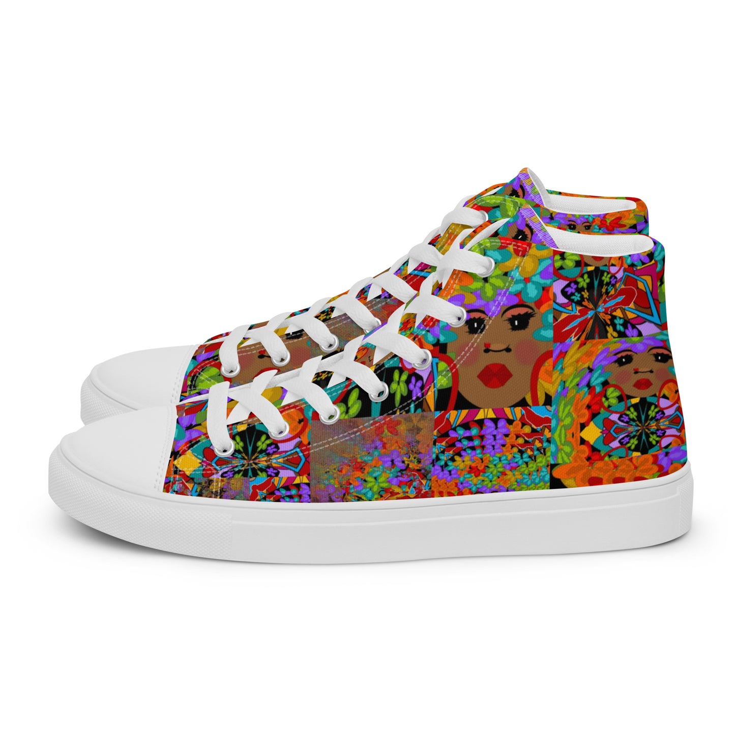 Women’s high top canvas shoes