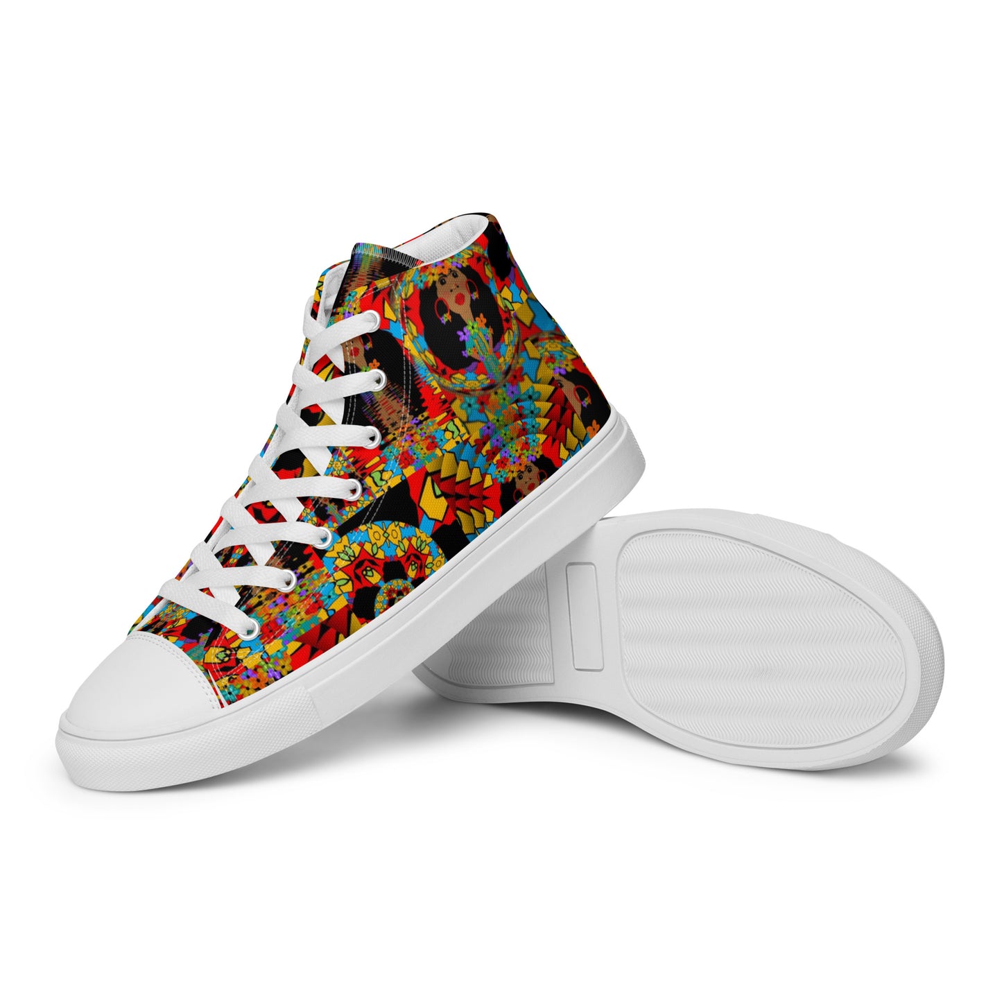 Women’s high top canvas shoes