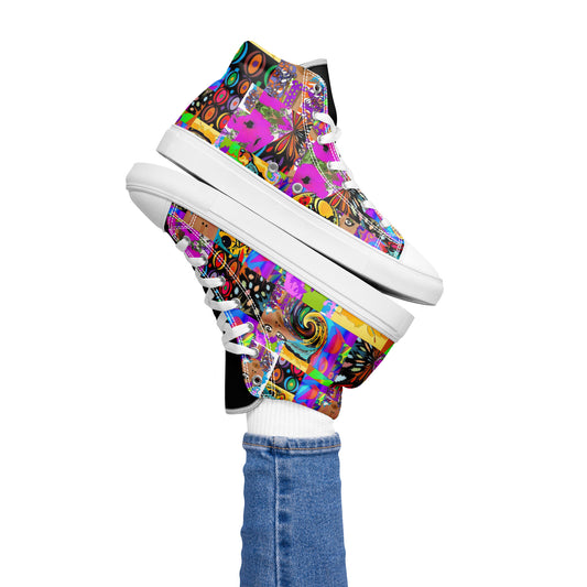 Women’s high top canvas shoes