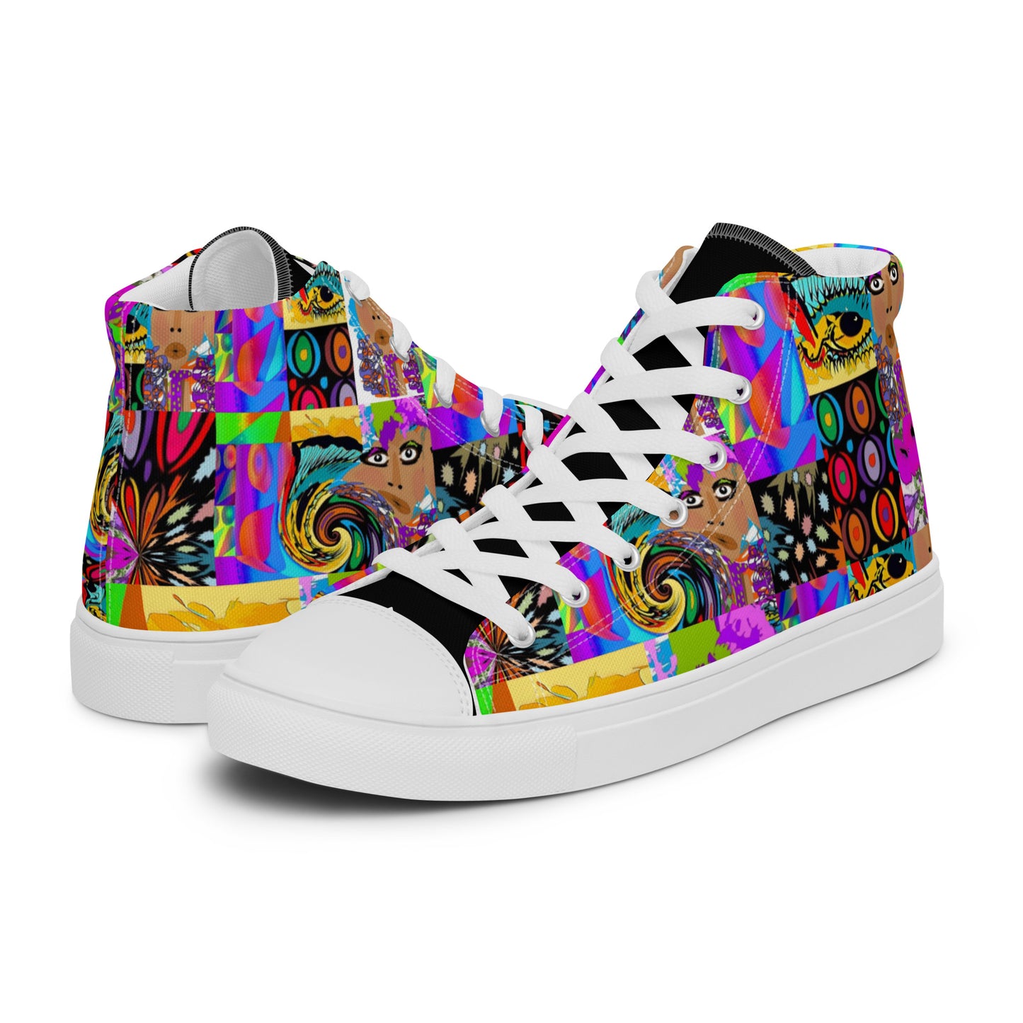 Women’s high top canvas shoes