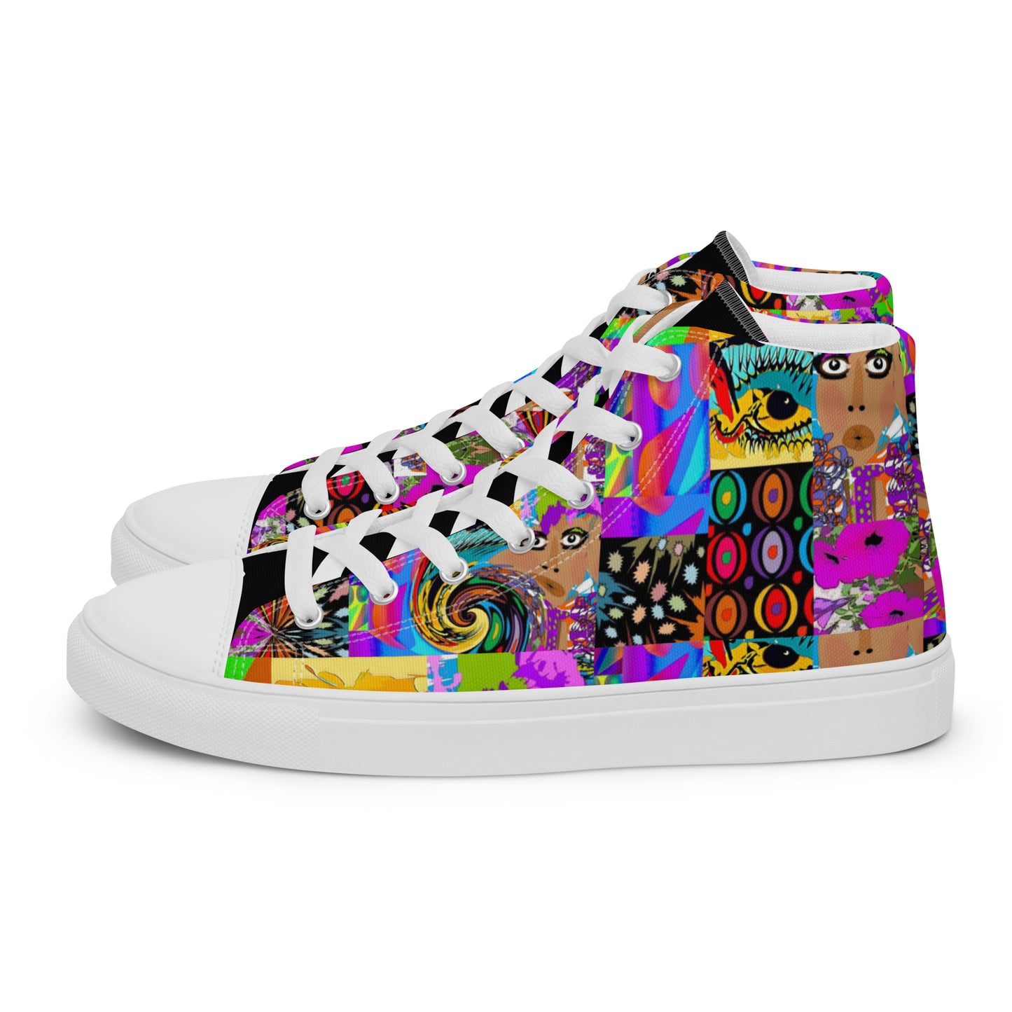 Women’s high top canvas shoes