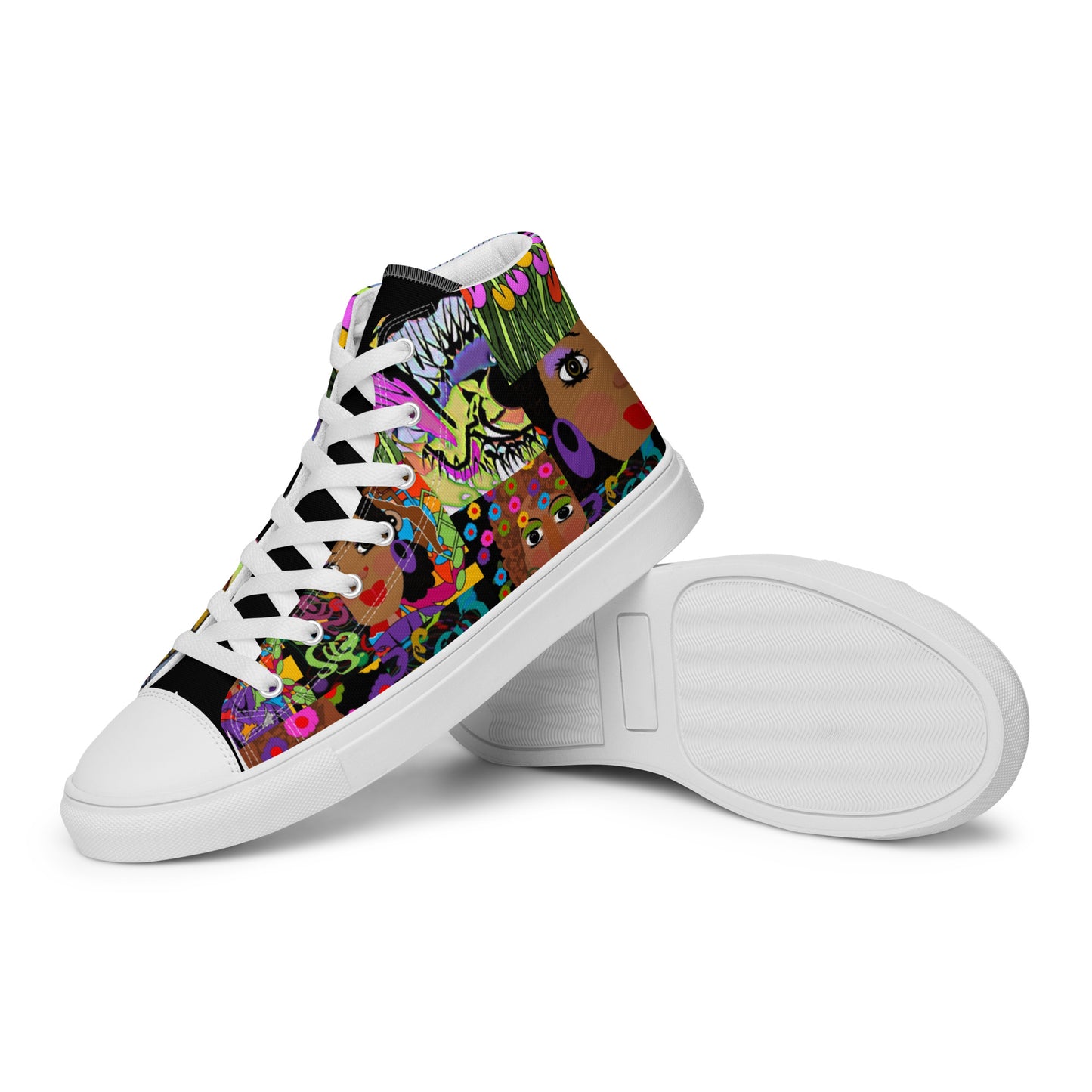 Women’s high top canvas shoes