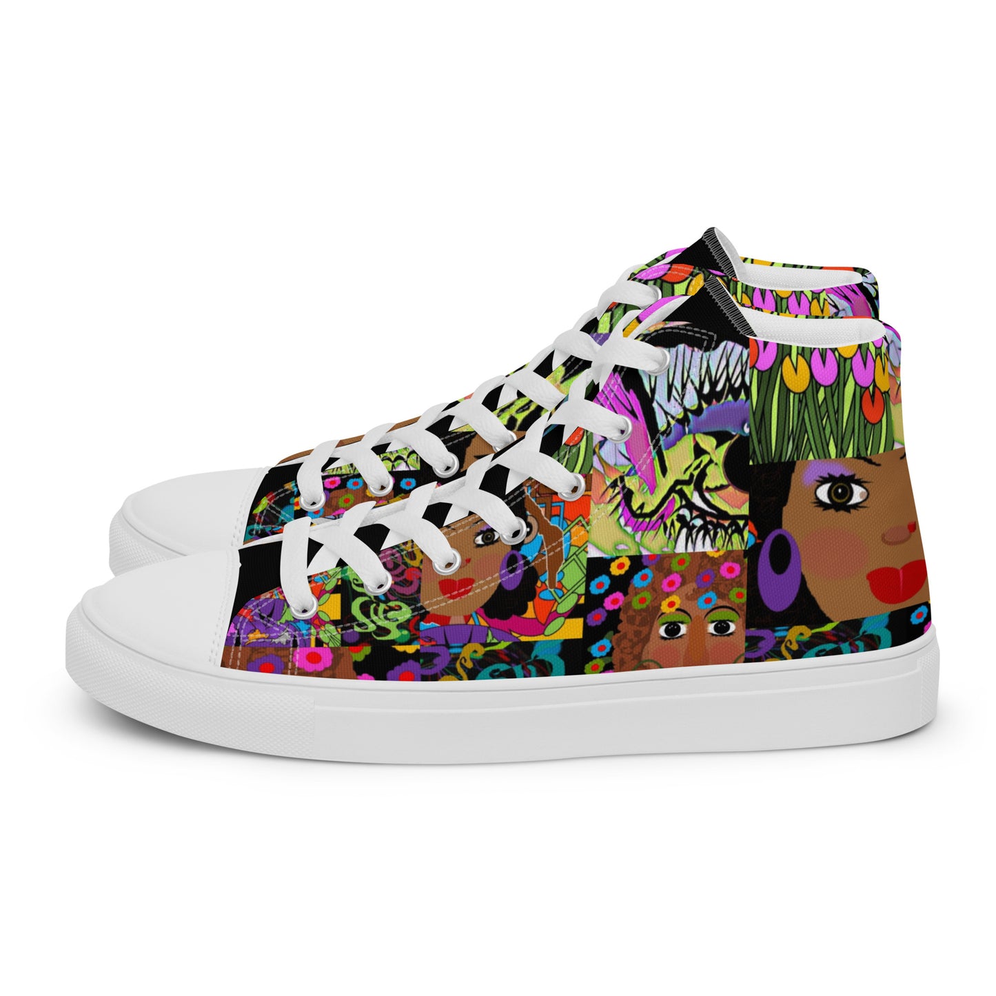 Women’s high top canvas shoes