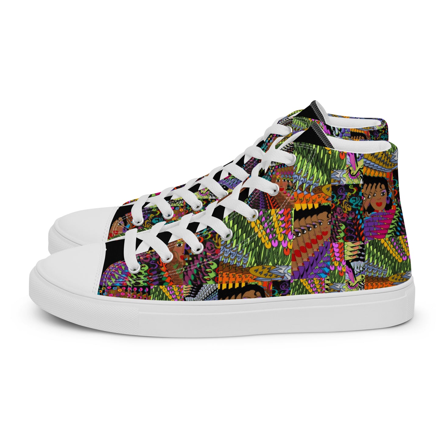 Women’s high top canvas shoes