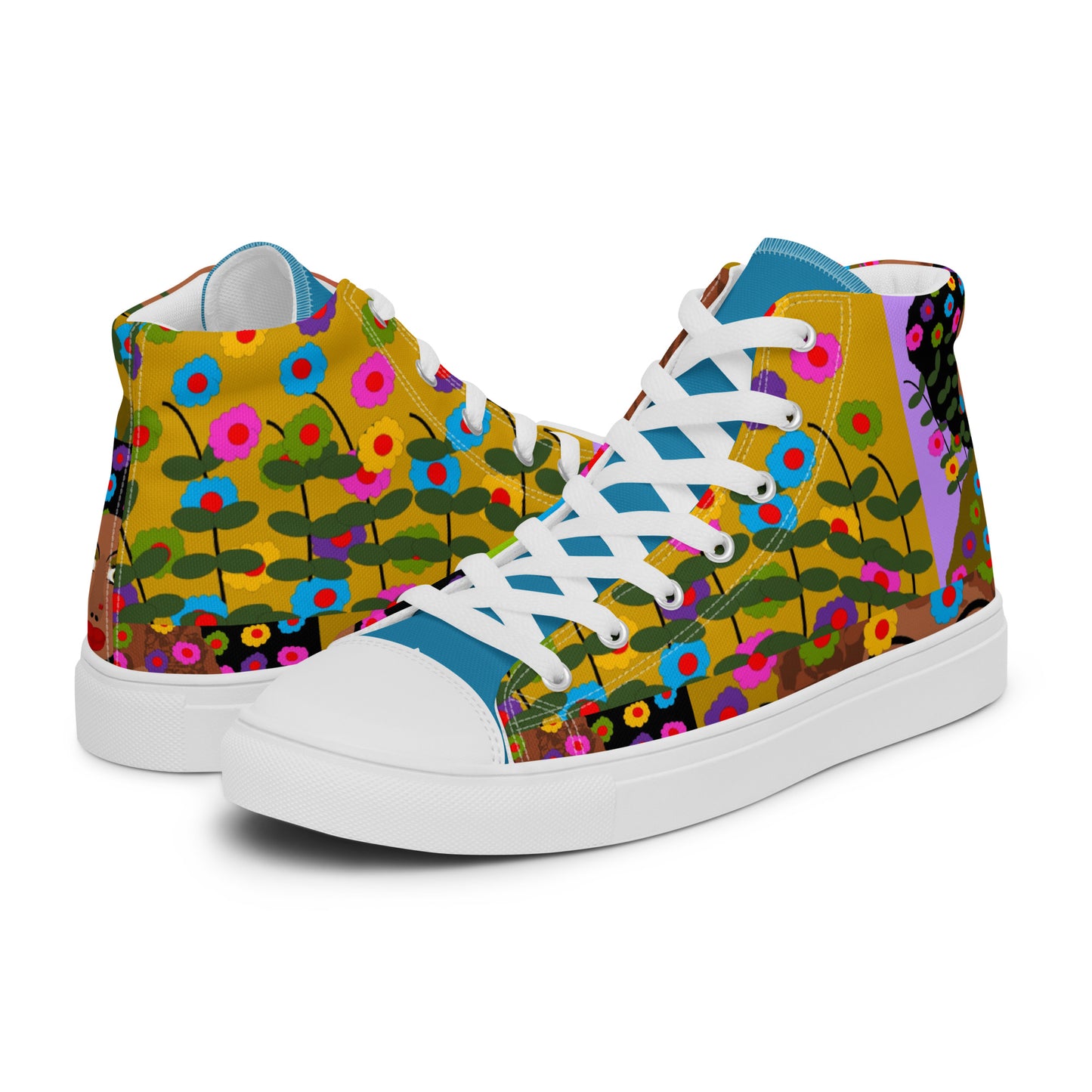 Women’s high top canvas shoes