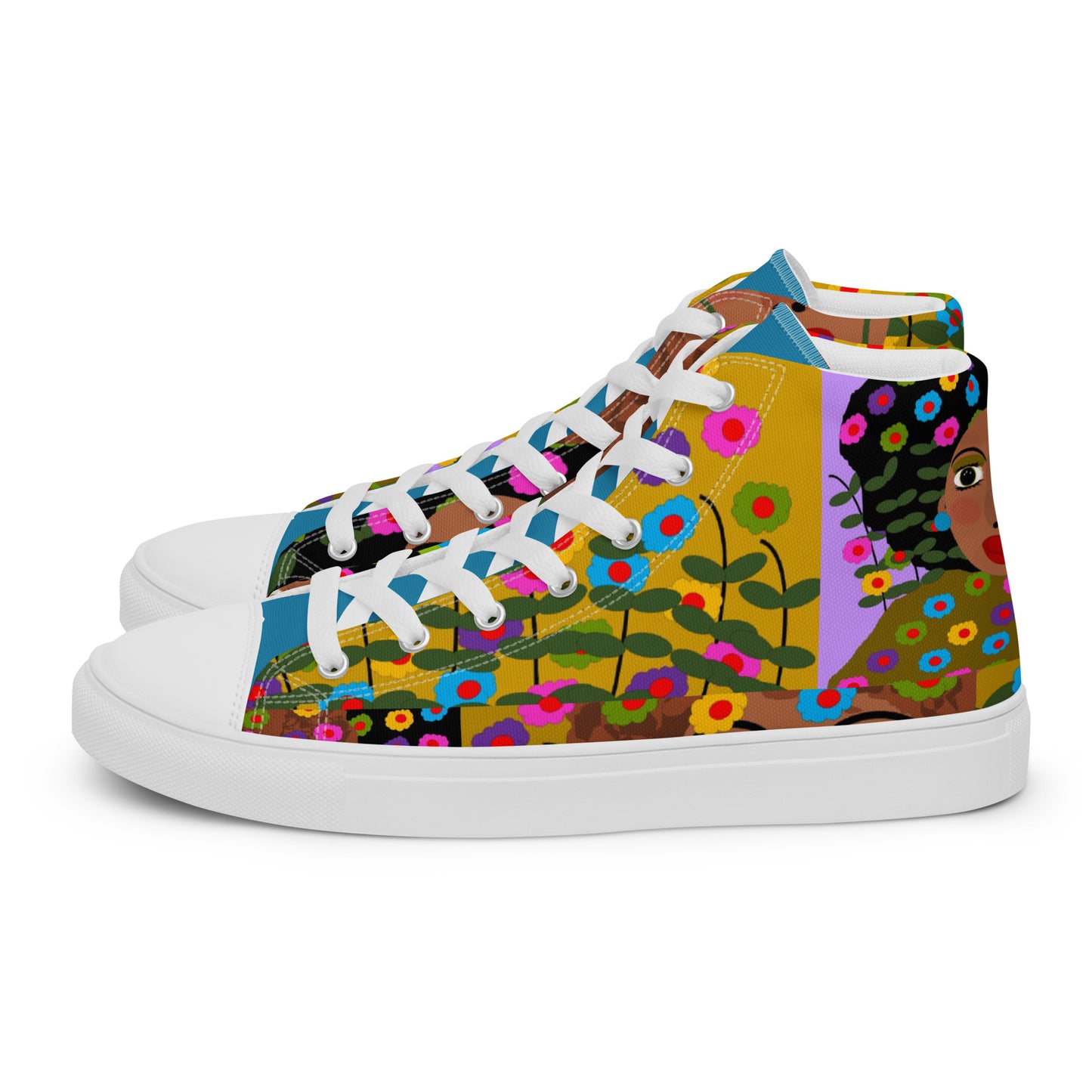 Women’s high top canvas shoes