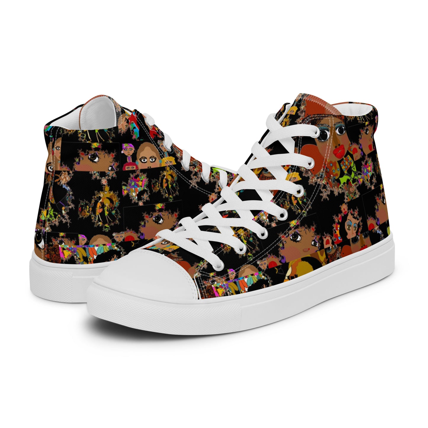 Women’s high top canvas shoes