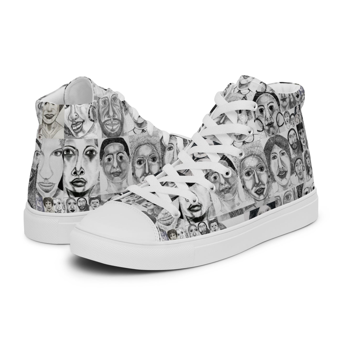 Women’s high top canvas shoes