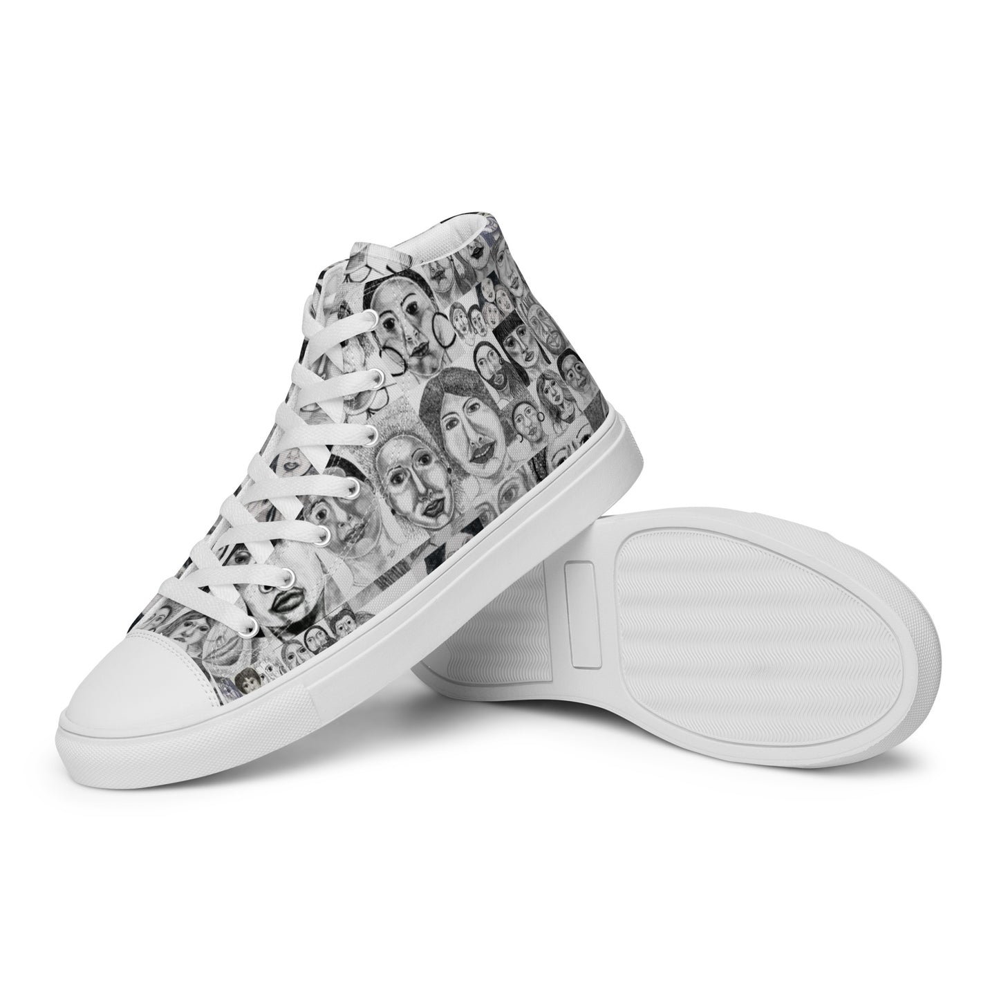 Women’s high top canvas shoes