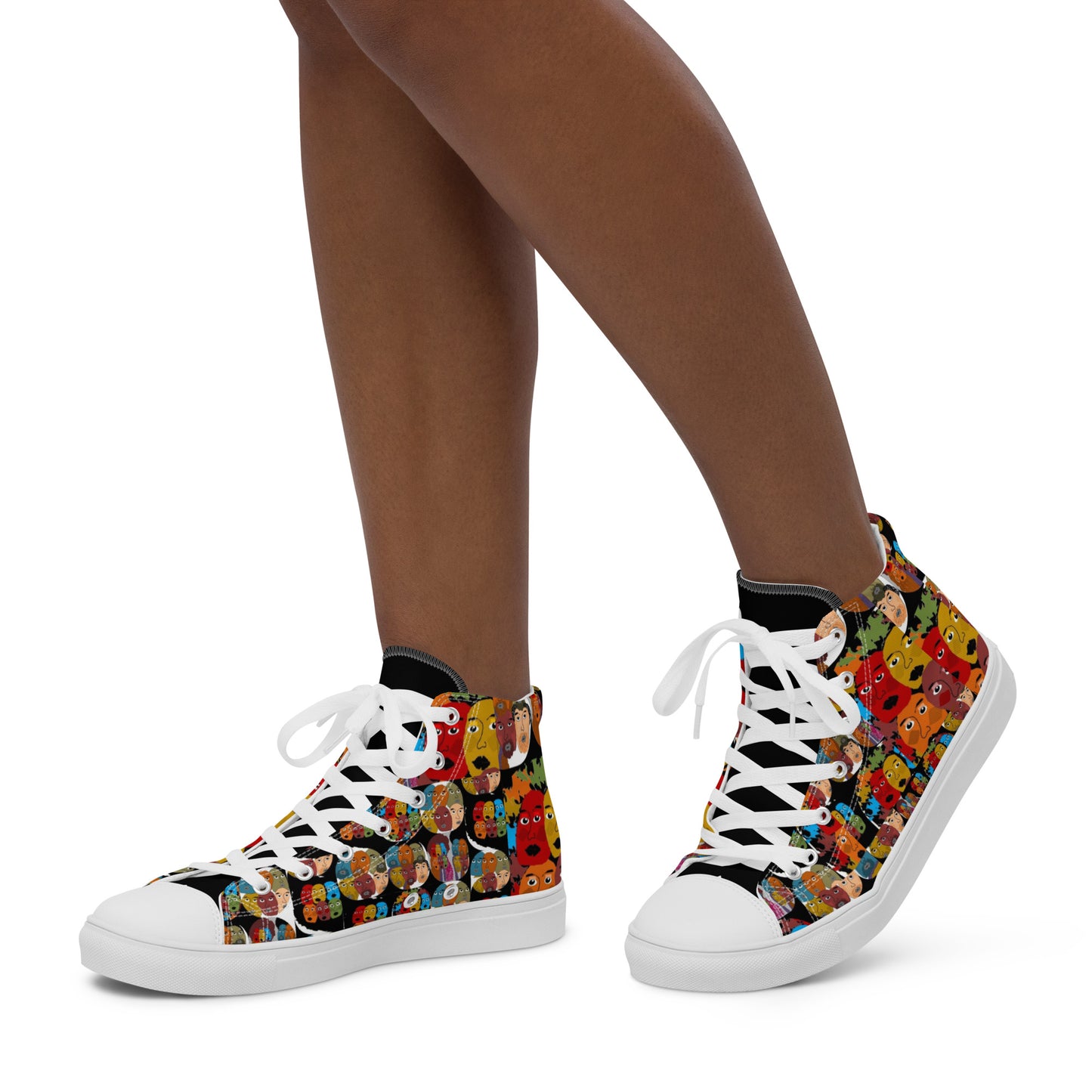 Women’s high top canvas shoes