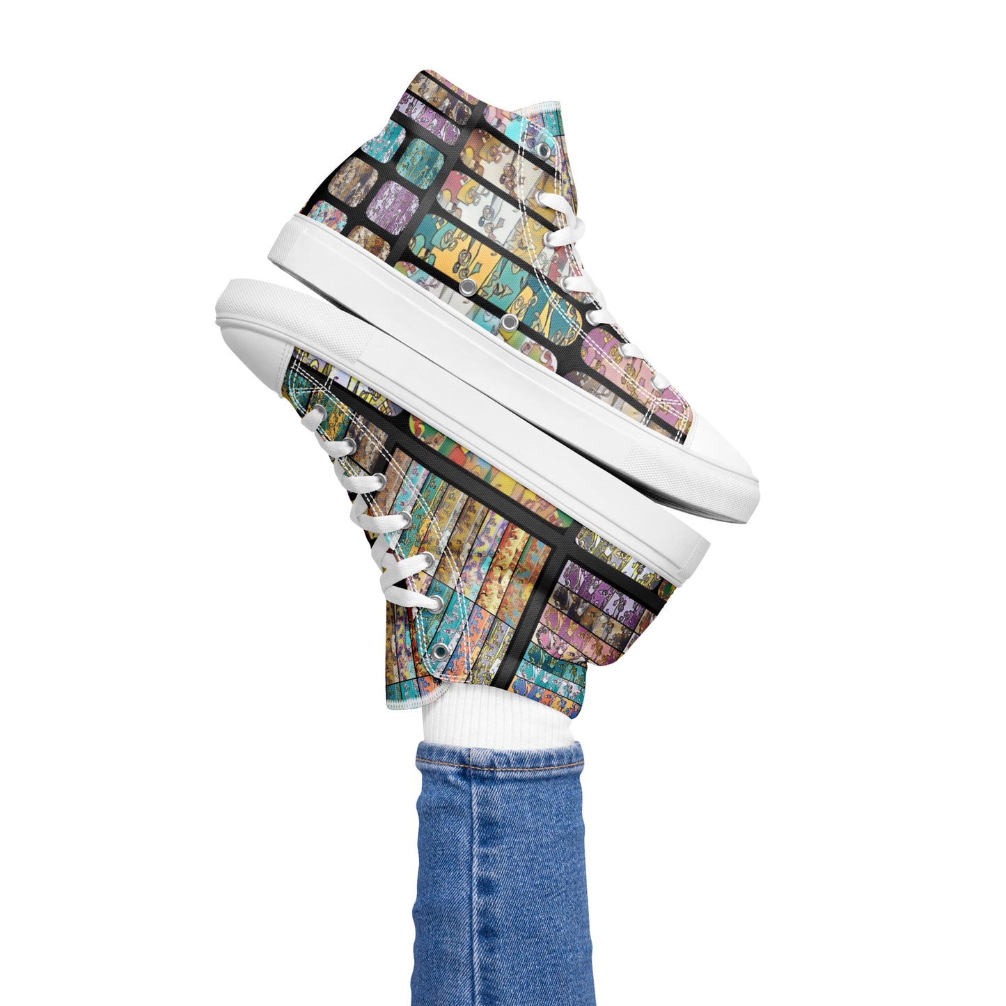 Women’s high top canvas shoes