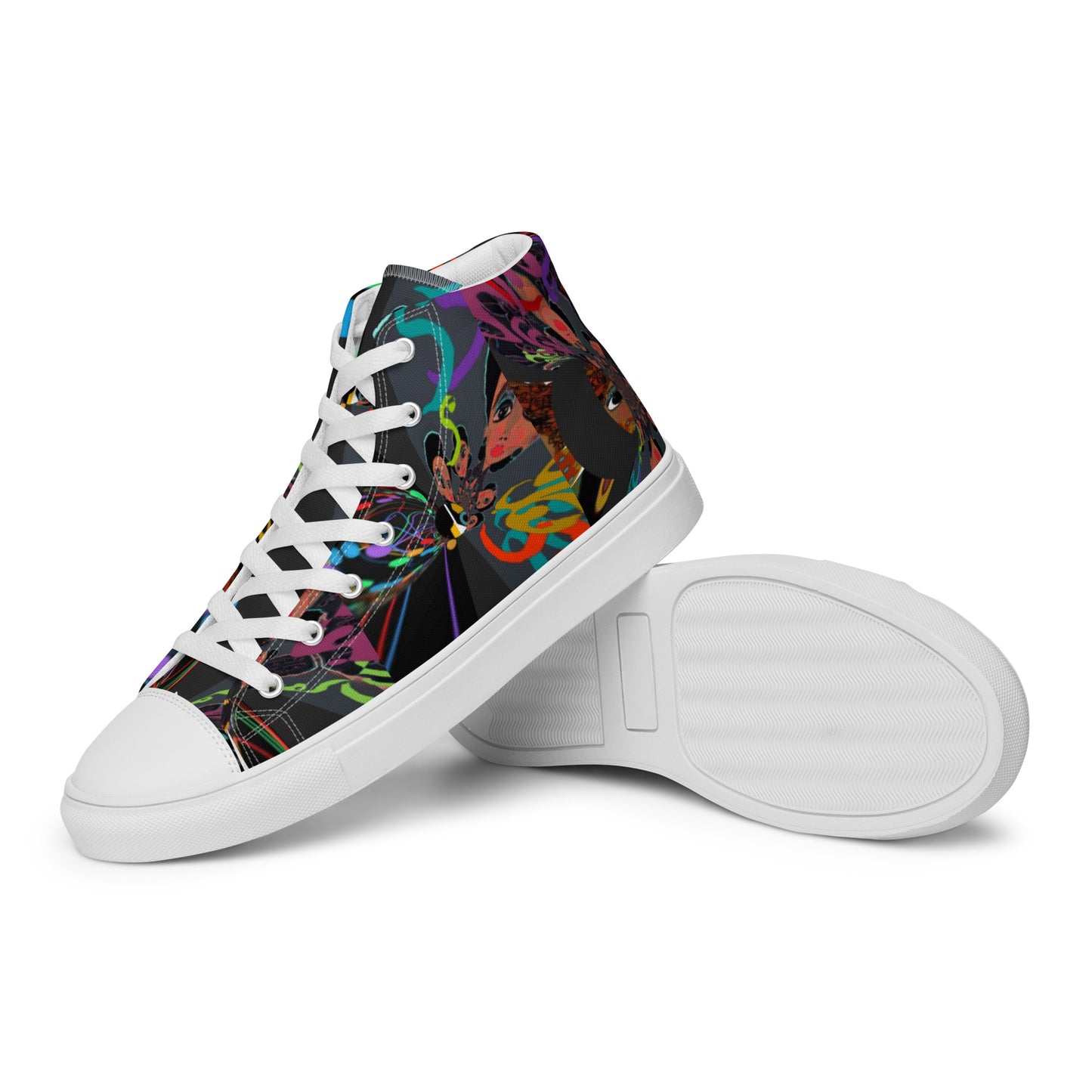 Women’s high top canvas shoes