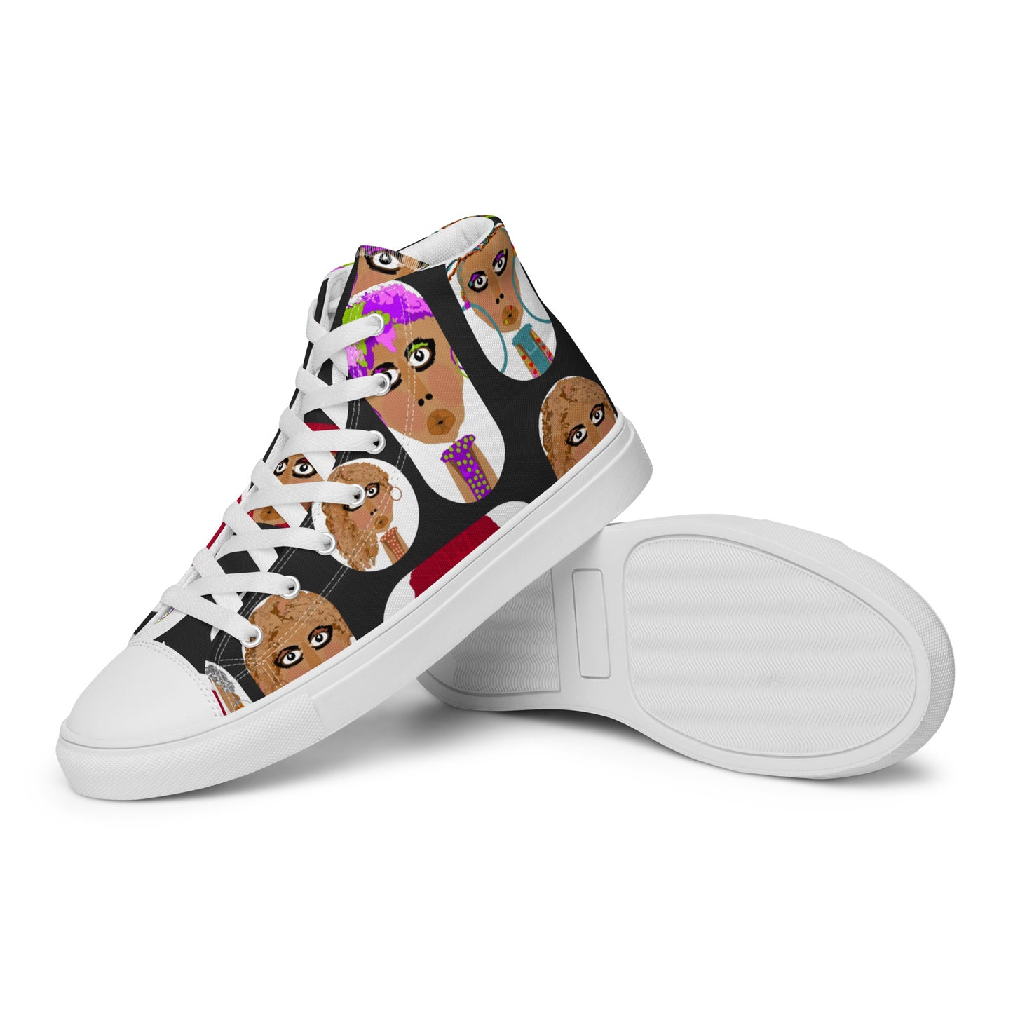 Women’s high top canvas shoes