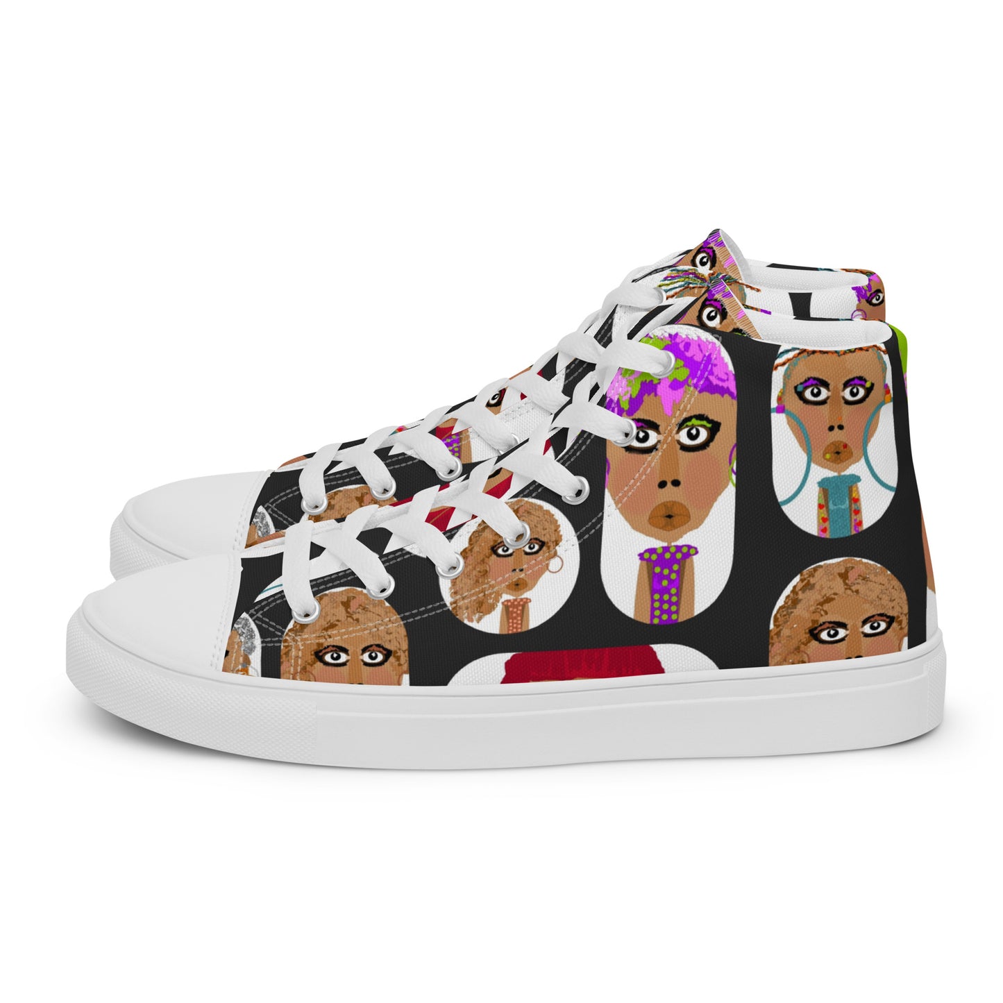 Women’s high top canvas shoes