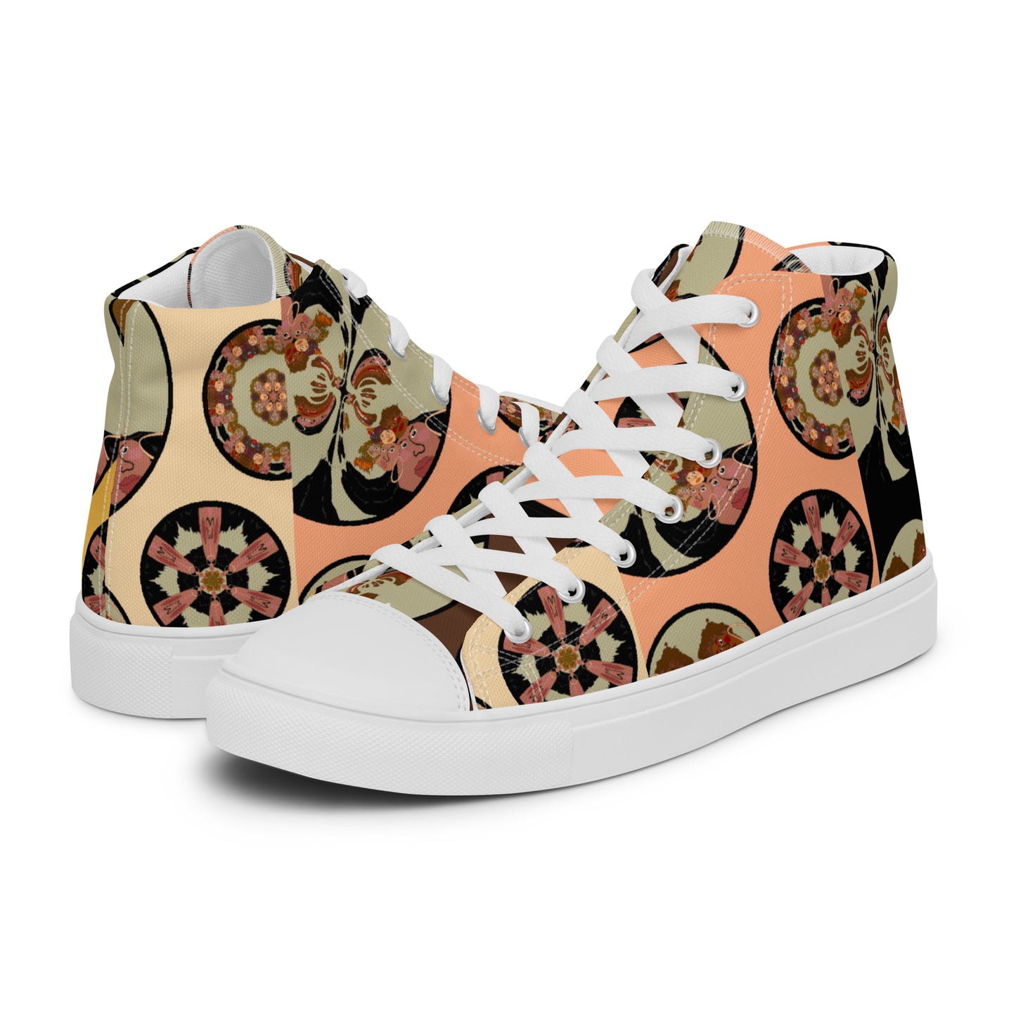 Women’s high top canvas shoes