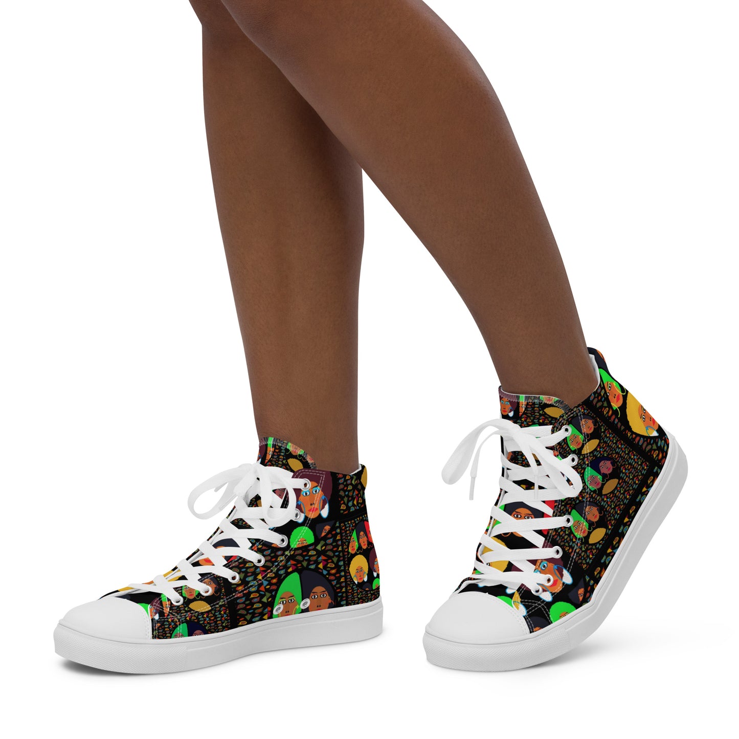 Women’s high top canvas shoes