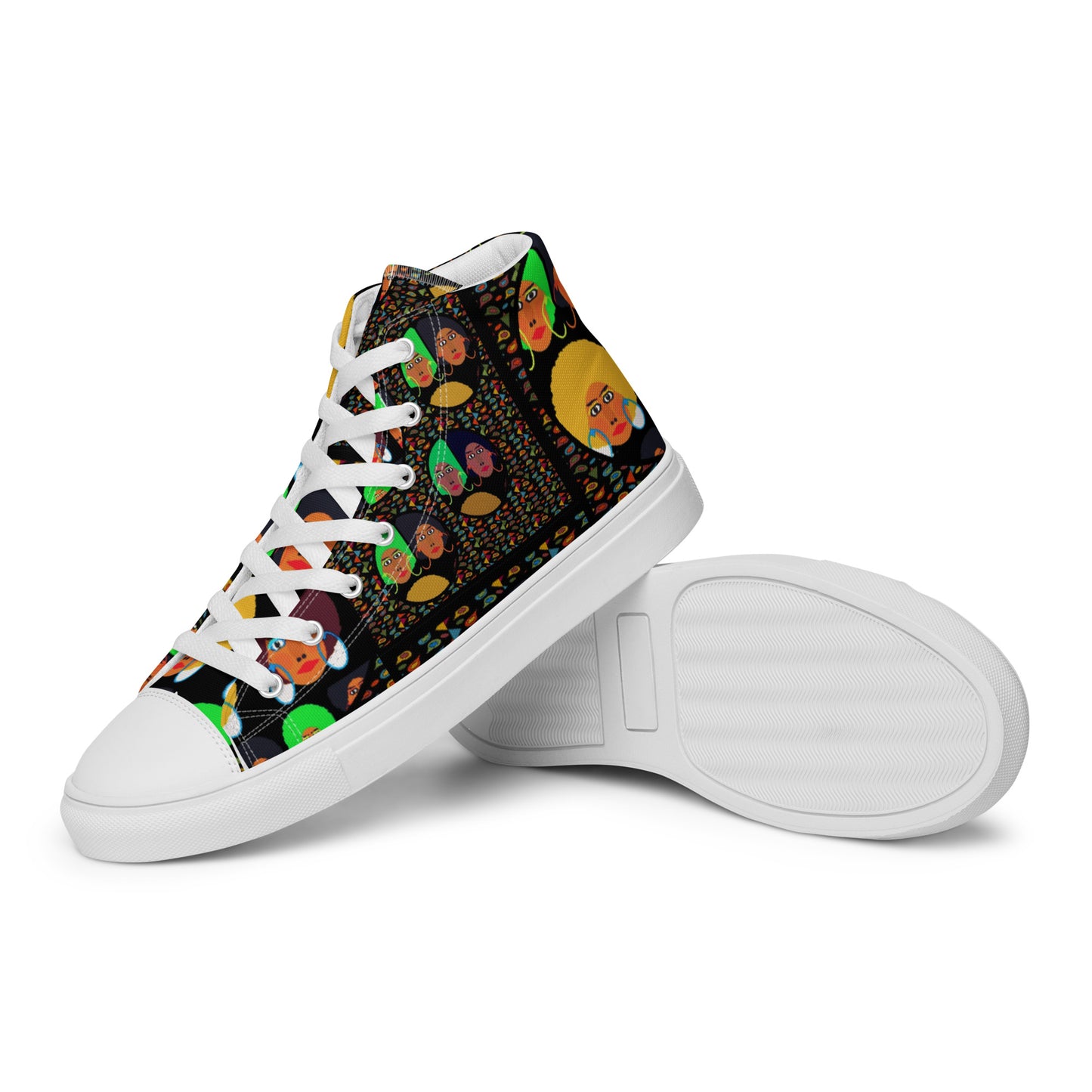 Women’s high top canvas shoes