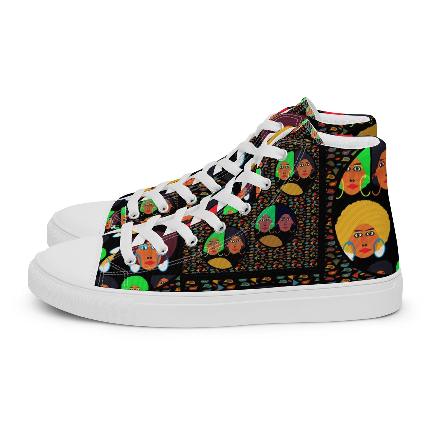 Women’s high top canvas shoes