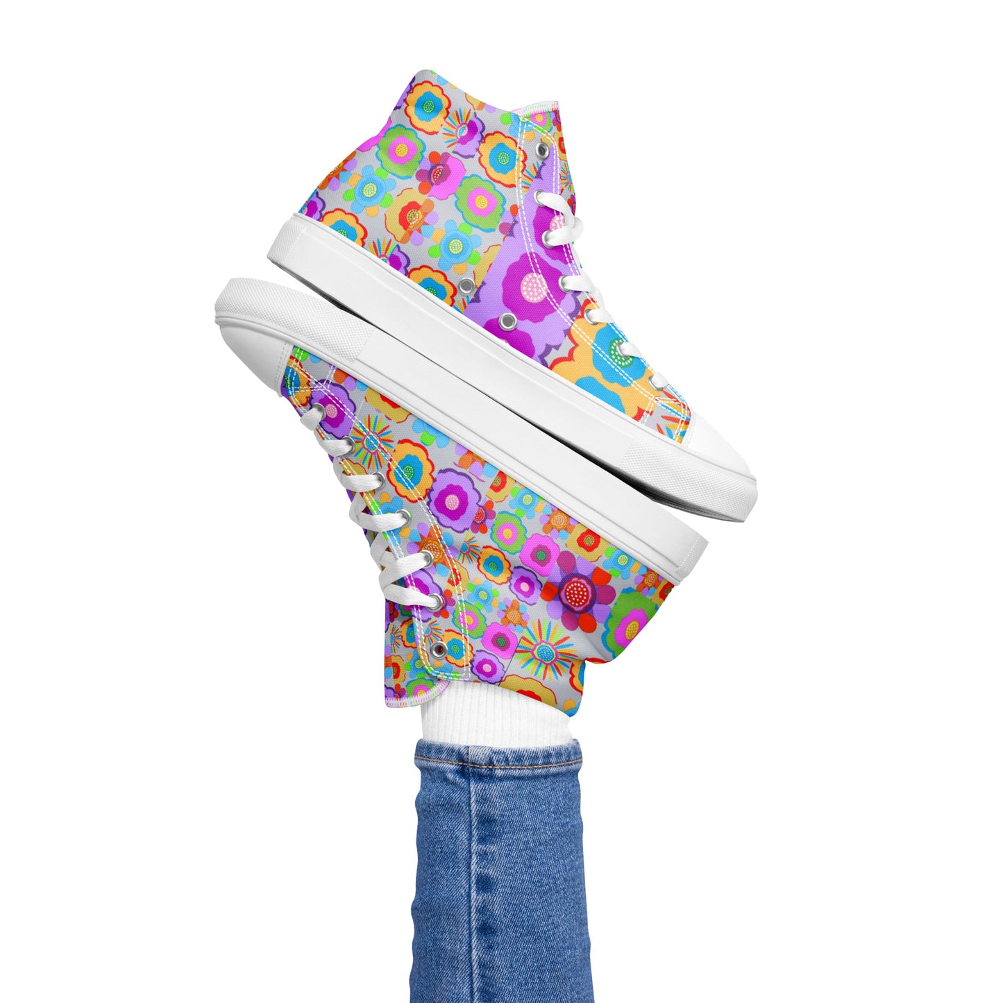 Women’s high top canvas shoes