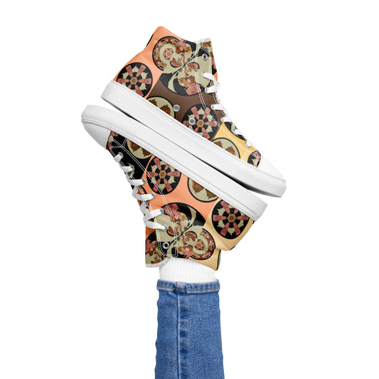 Women’s high top canvas shoes