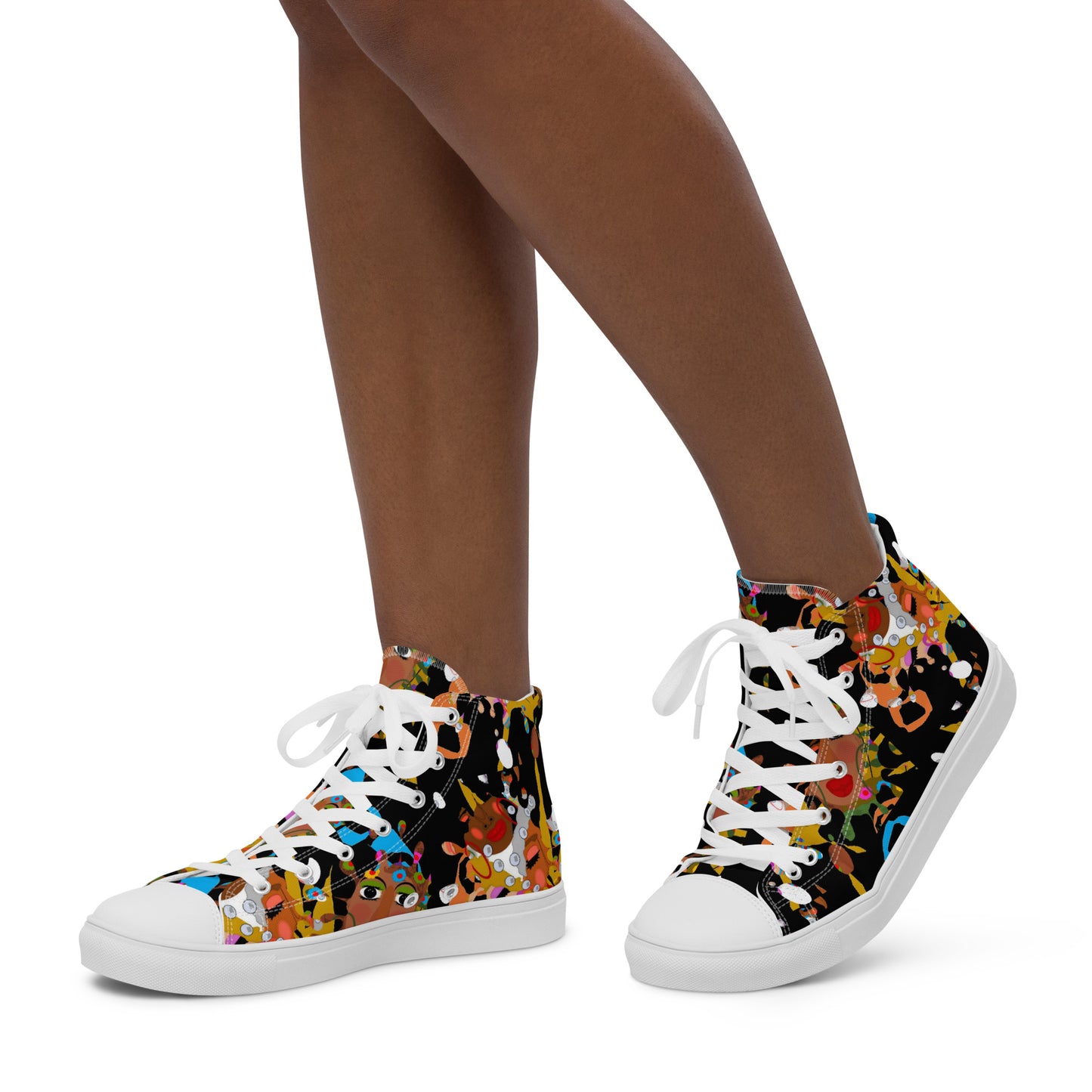 Women’s high top canvas shoes