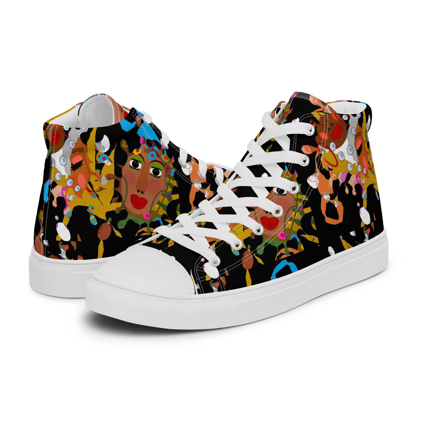 Women’s high top canvas shoes