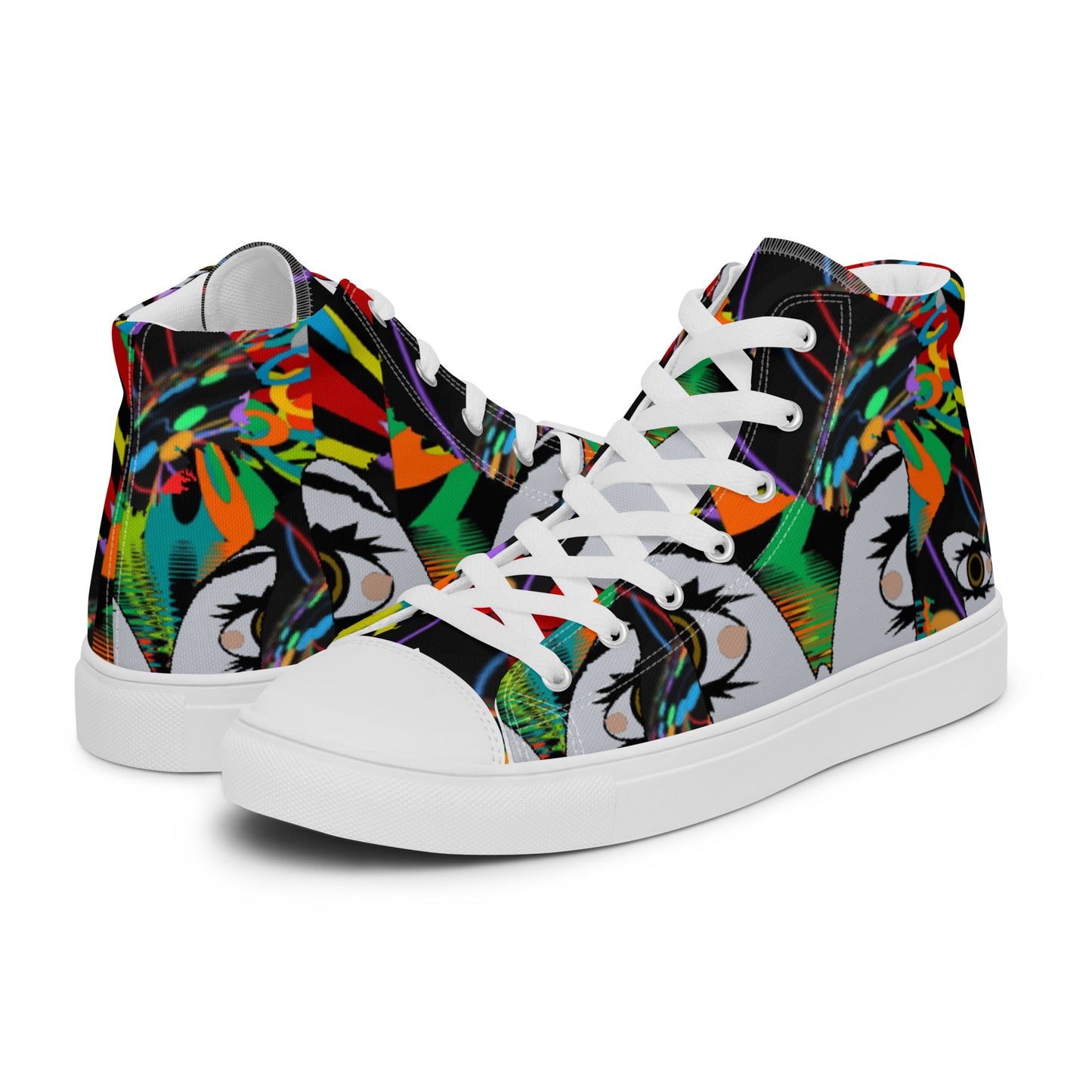 Women’s high top canvas shoes