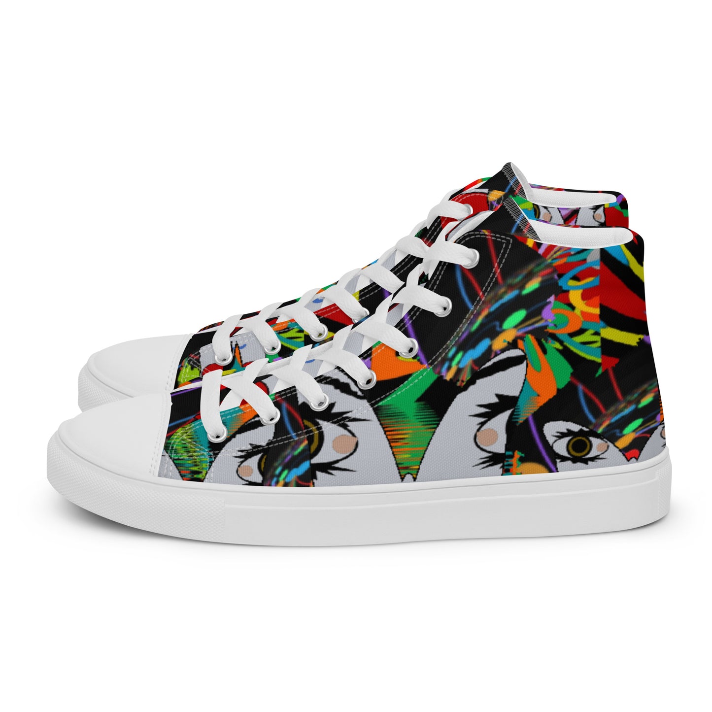 Women’s high top canvas shoes