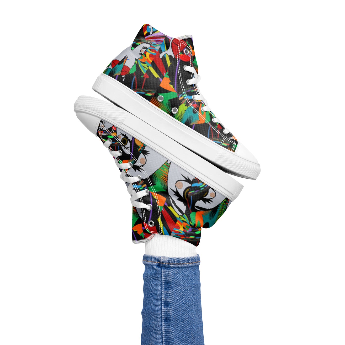 Women’s high top canvas shoes