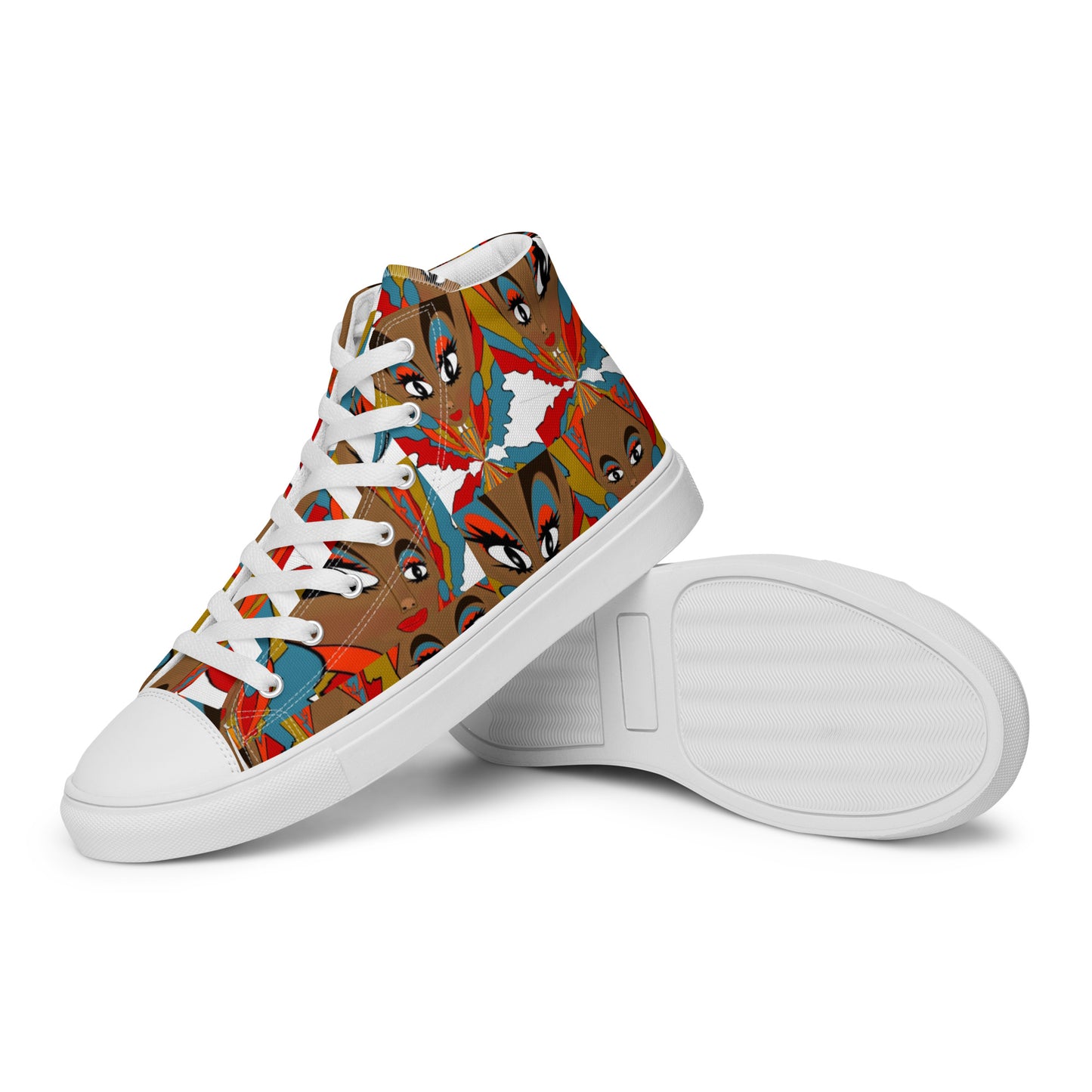 Women’s high top canvas shoes