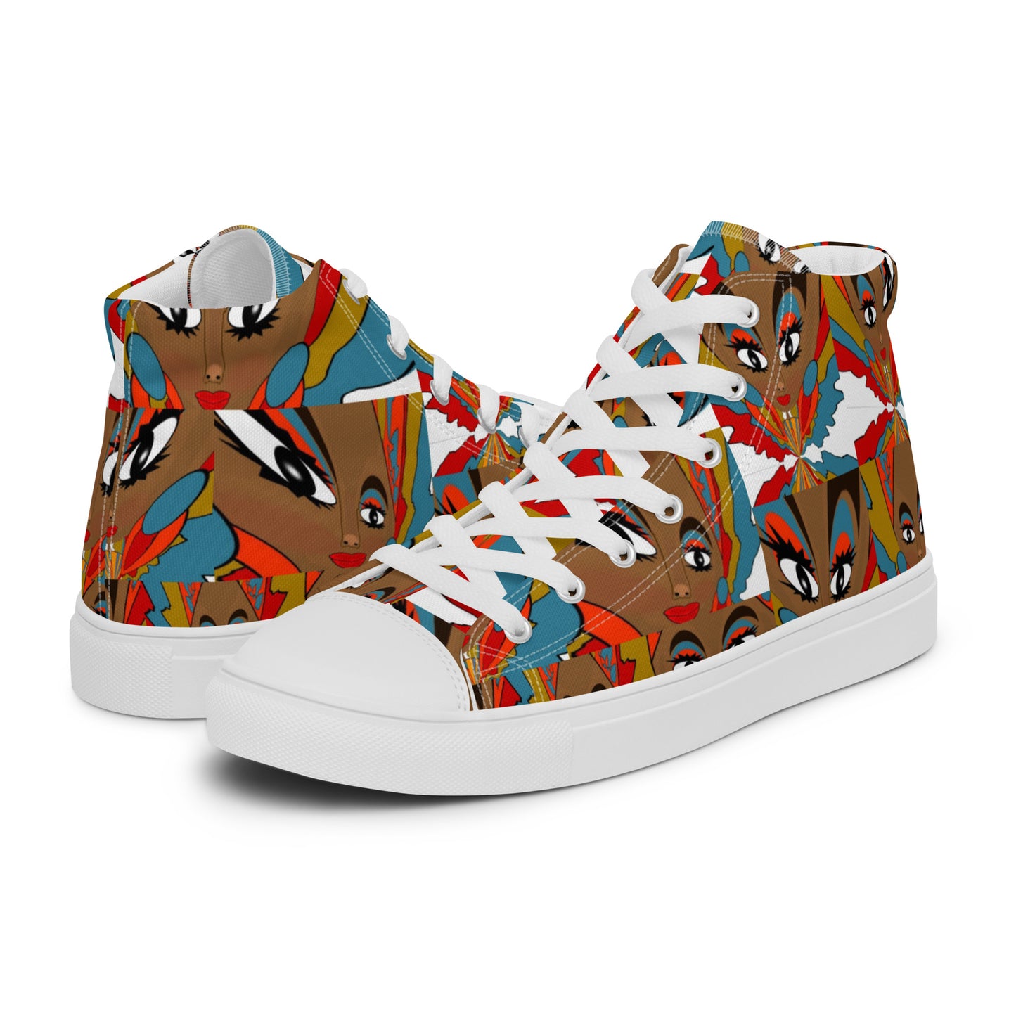 Women’s high top canvas shoes