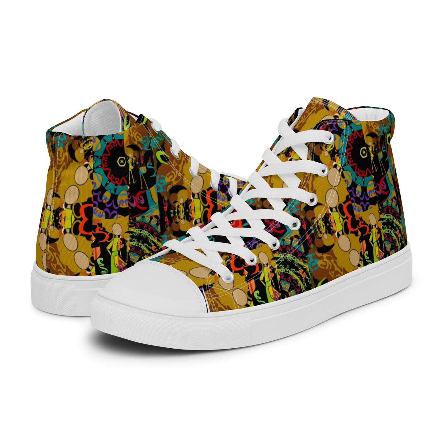 Women’s high top canvas shoes