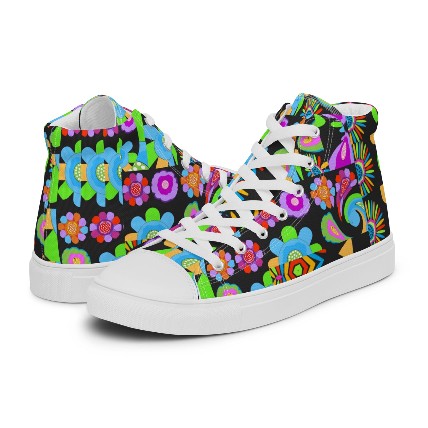 Women’s high top canvas shoes