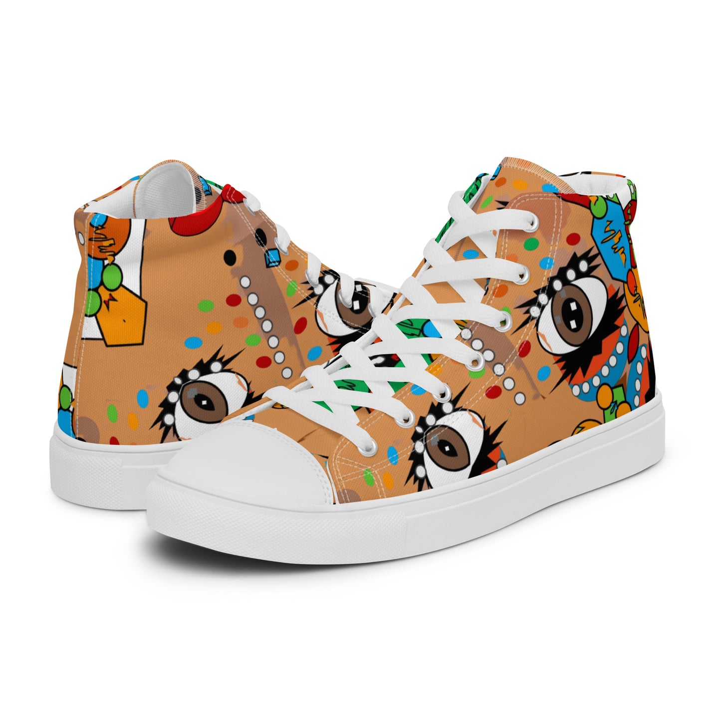 Women’s high top canvas shoes