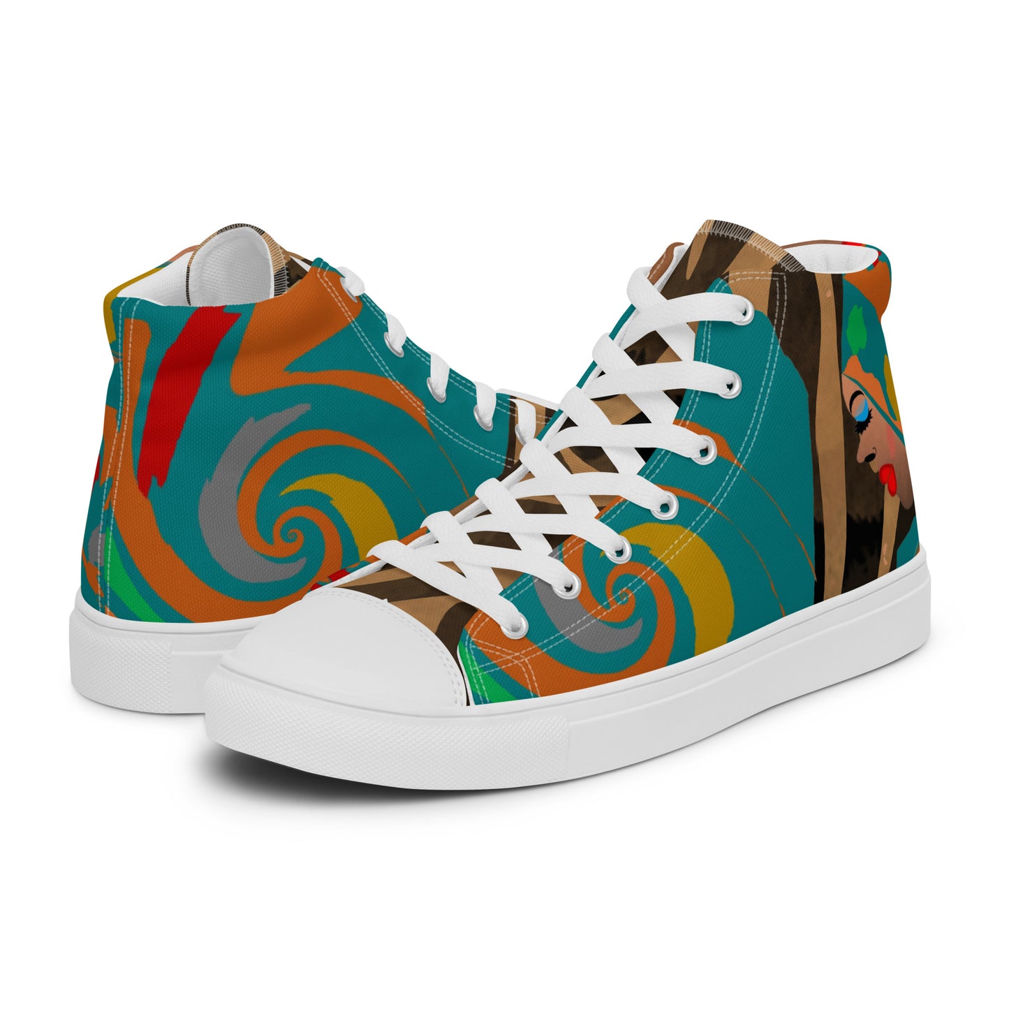 Women’s high top canvas shoes