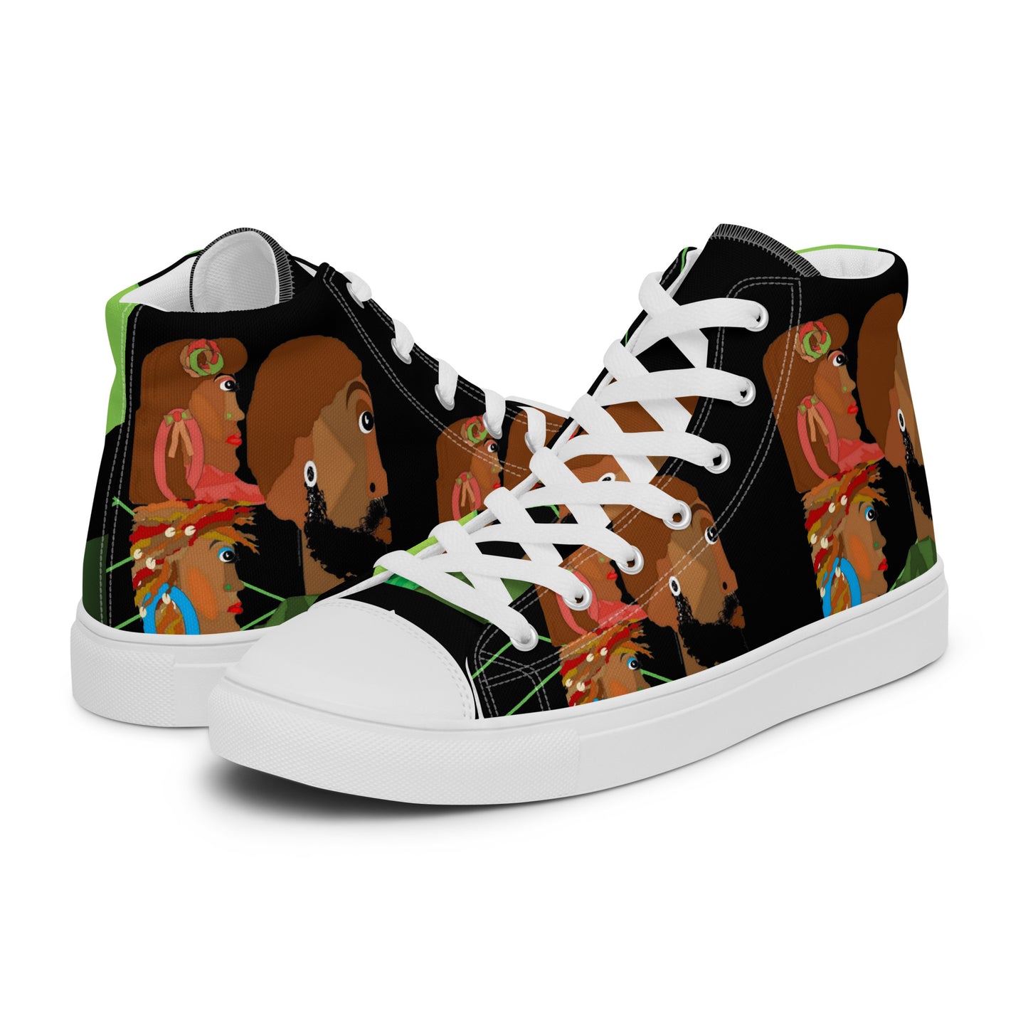 Women’s high top canvas shoes