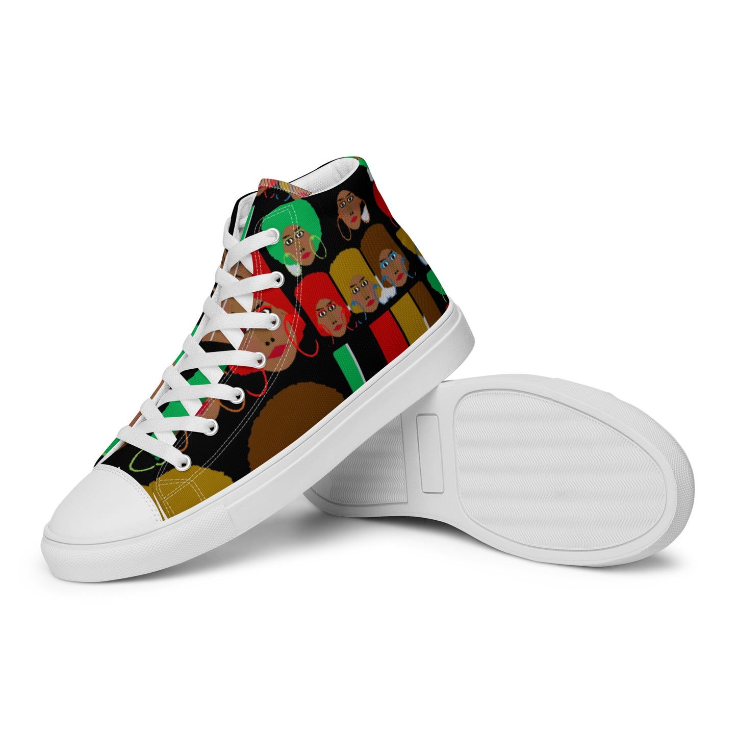 Women’s high top canvas shoes