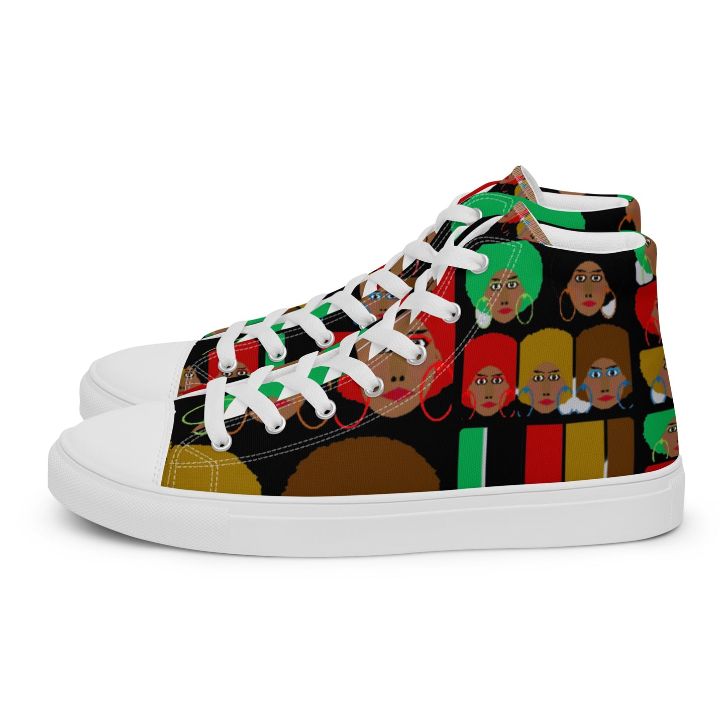 Women’s high top canvas shoes